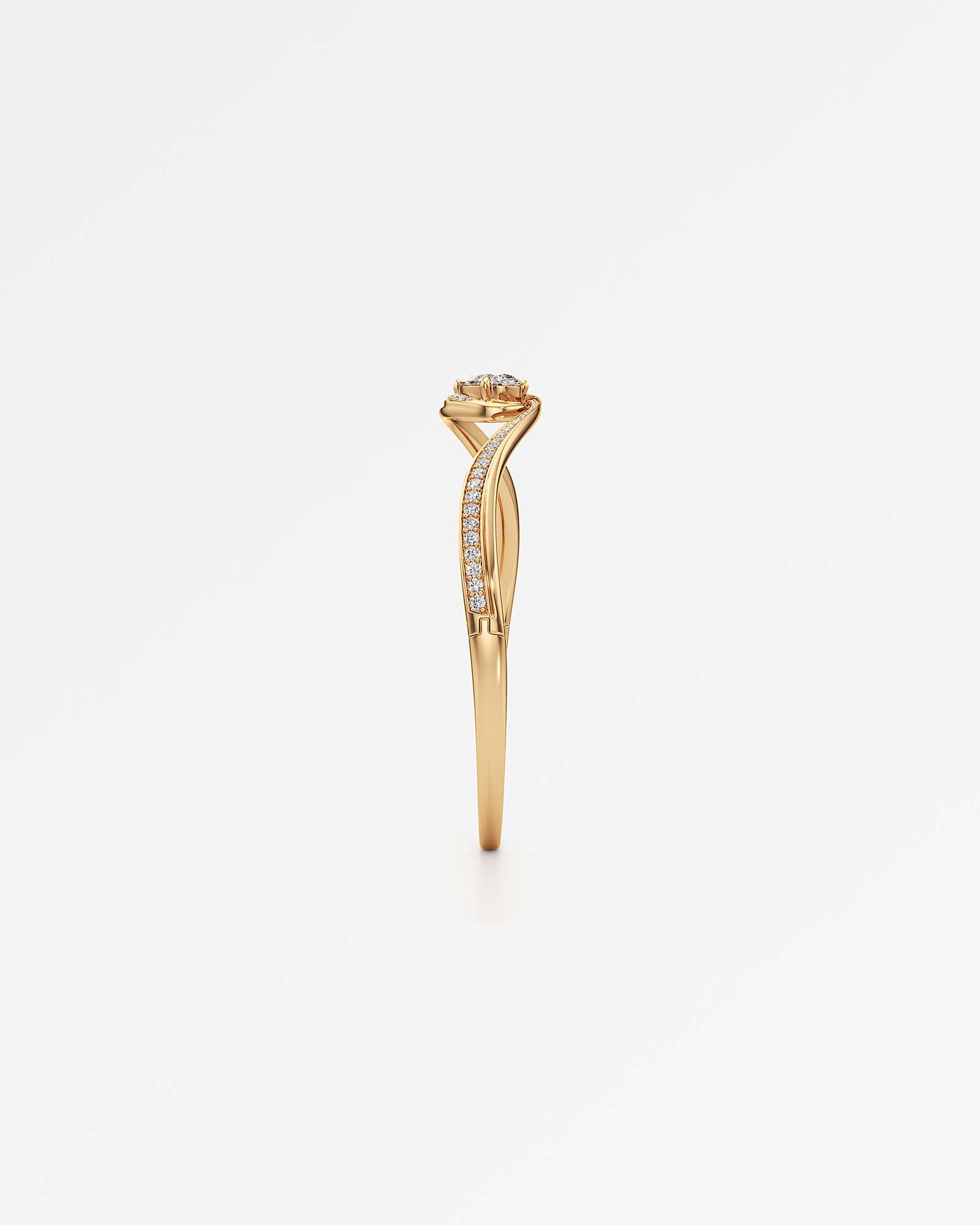 You Sylphine Diamond Bangle, In 14K Yellow Gold (2.38 ctw)