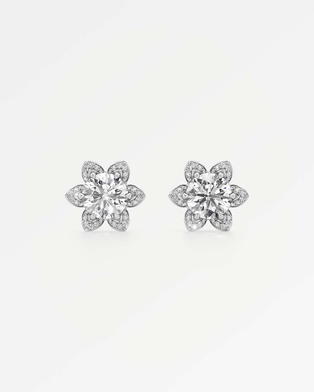 Evora Diamond Stud Earrings
