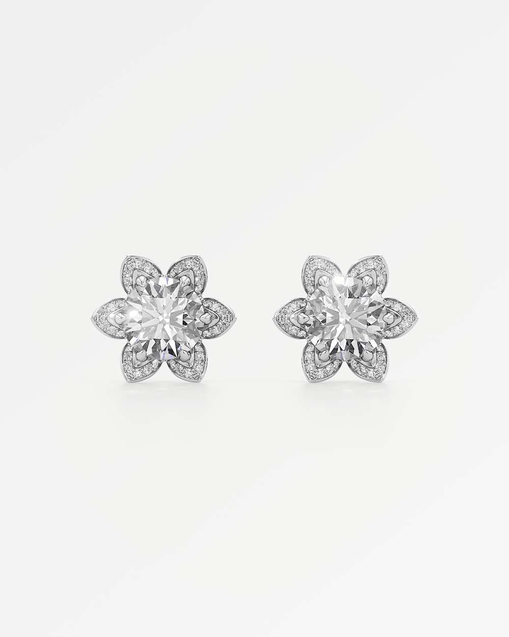Evora Diamond Stud Earrings