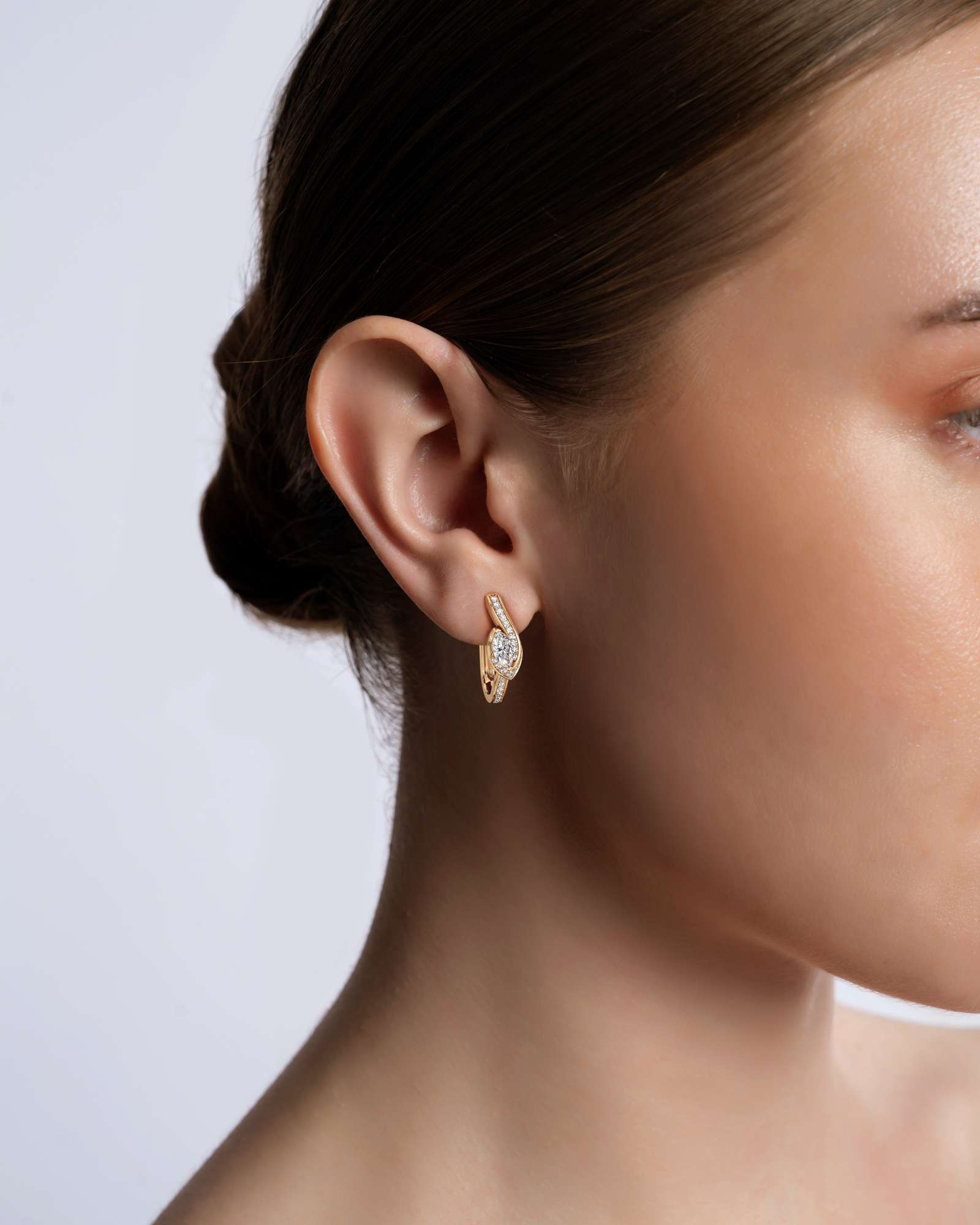 You Whirlwind Diamond Hoop Earrings, in 14K Yellow Gold (1.04 ctw)