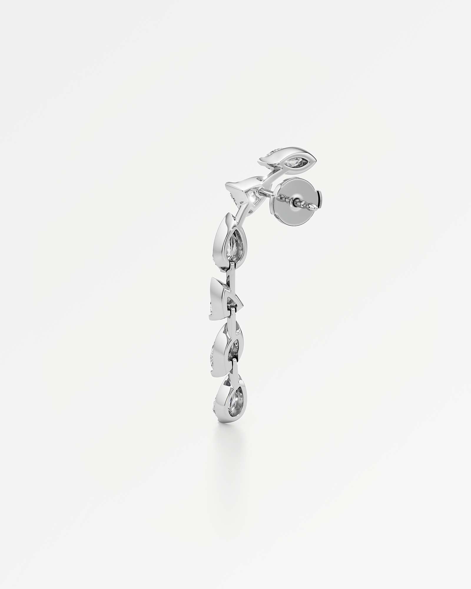 Pinnacle Falasé Diamond Earrings, In 14K White Gold (2.28 ctw)