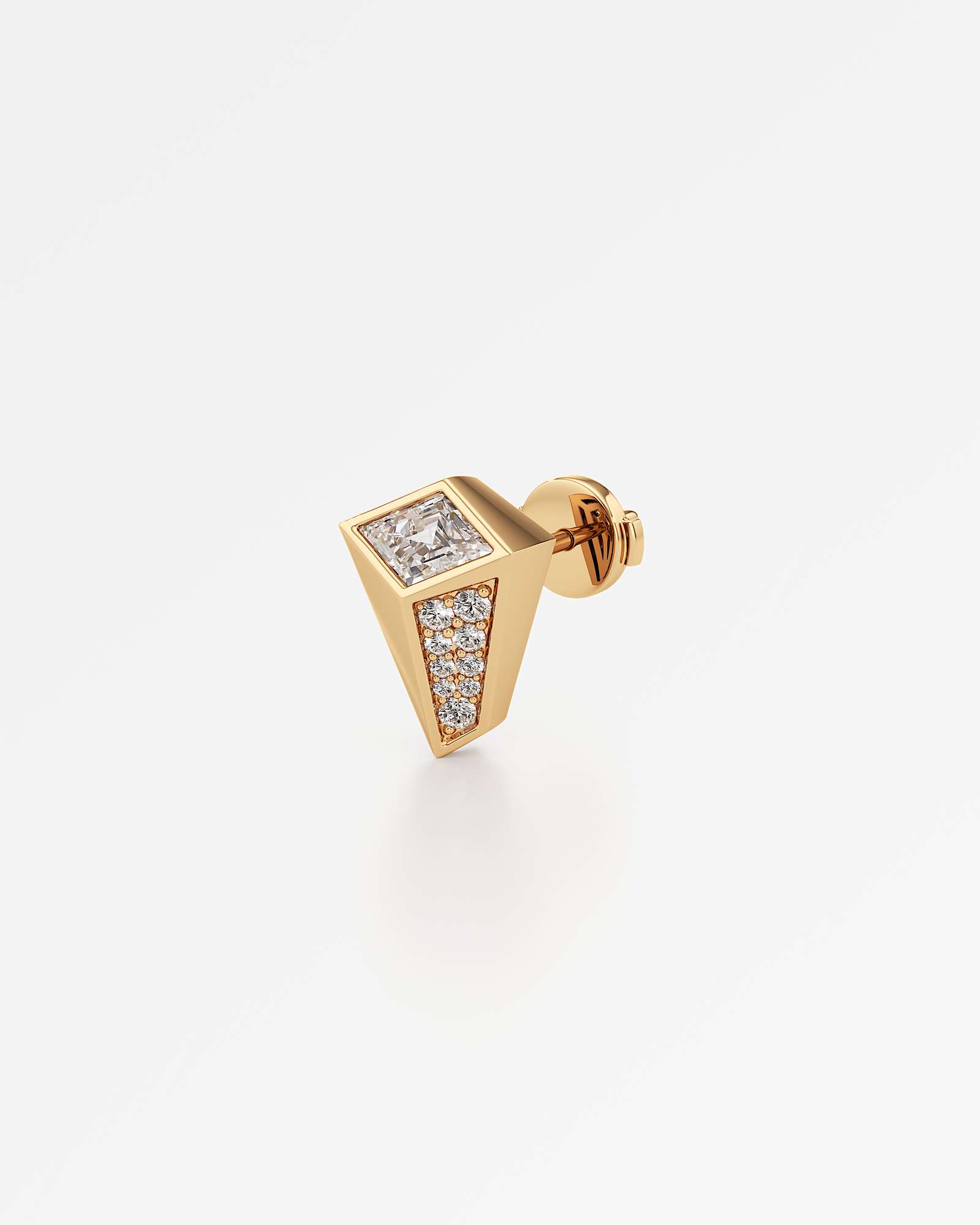 AM To Beyond Speigl Pavé Diamond Stud Earrings, In 14K Yellow Gold (1.09 ctw)