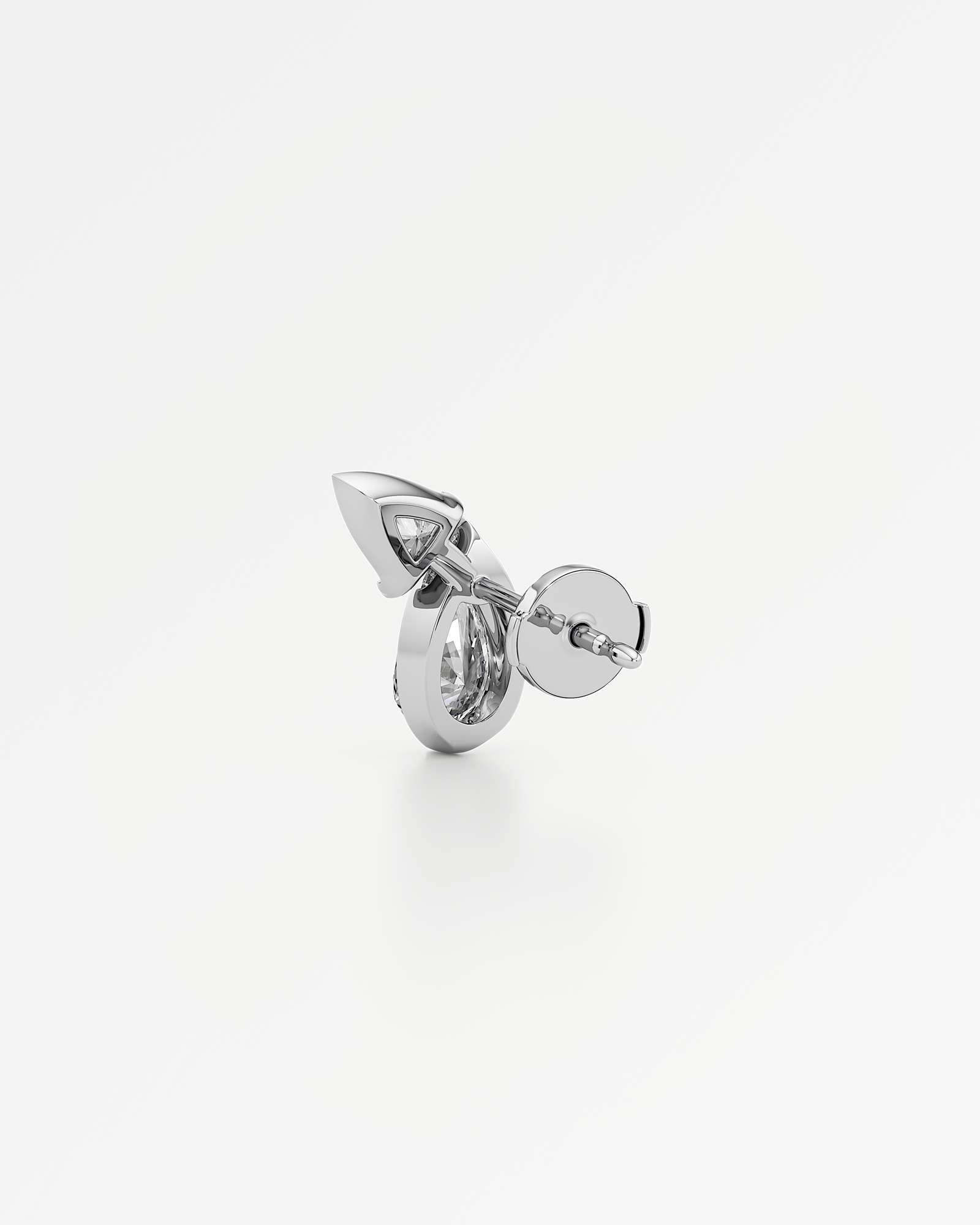Pinnacle Levenne Diamond Stud Earrings, In 14K White Gold (1.64 ctw)