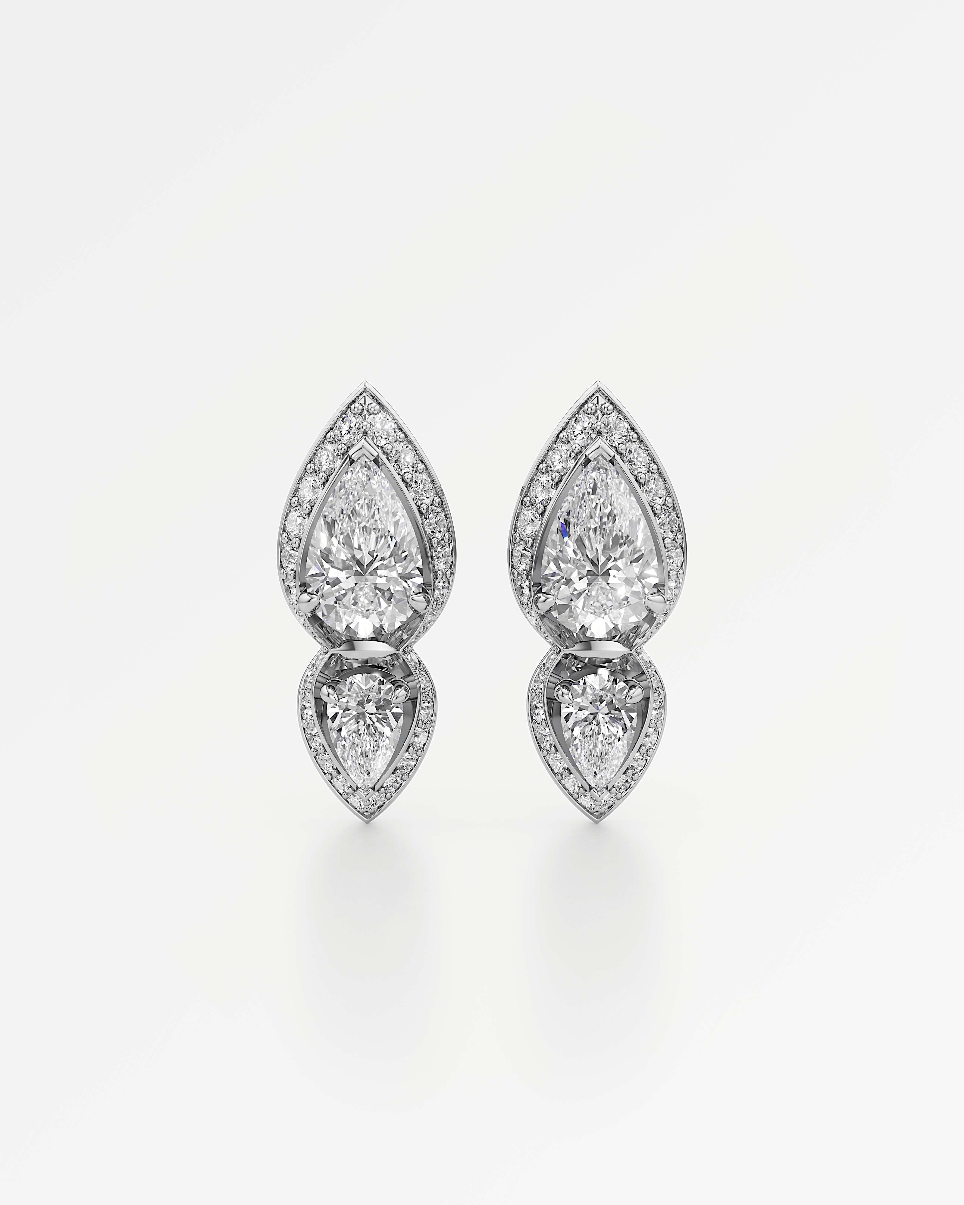HELD Vianna Diamond Earrings, In 14K White Gold (3.30 ctw)