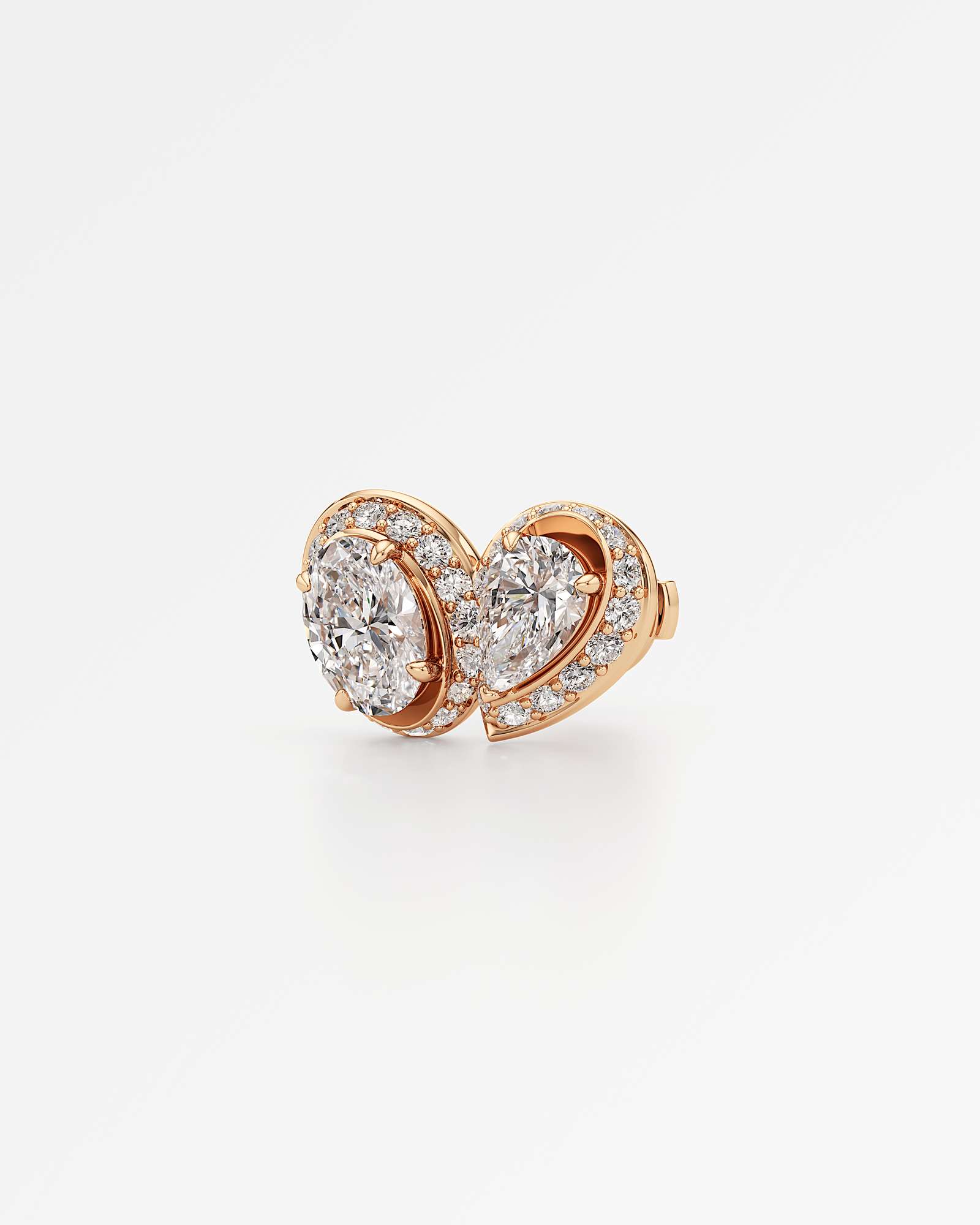 HELD Elunelle Diamond Stud Earrings, In 14K Rose Gold (1.72 ctw)