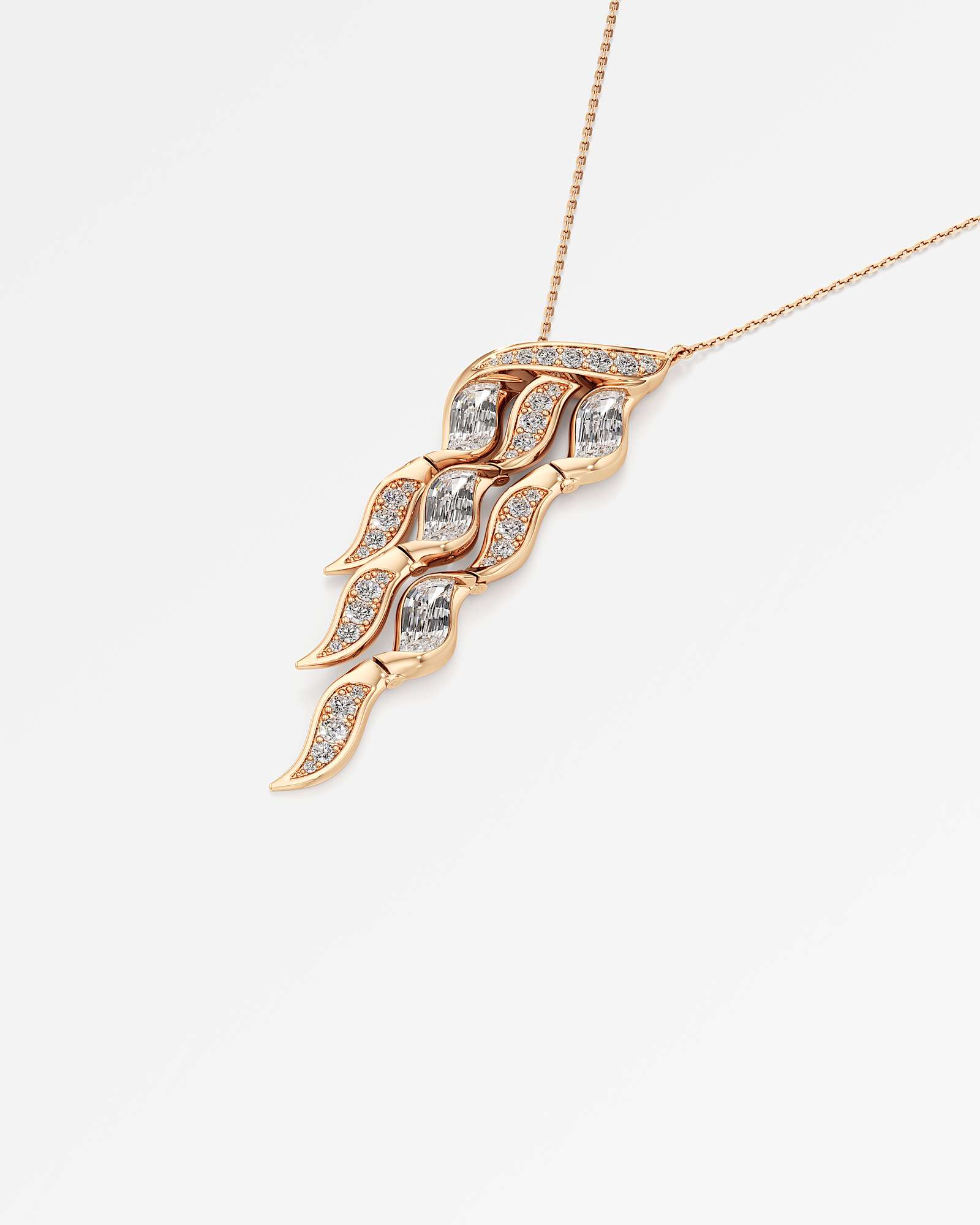 Glimmer Namiere Diamond Pendant, In 14K Rose Gold (5.60 ctw)