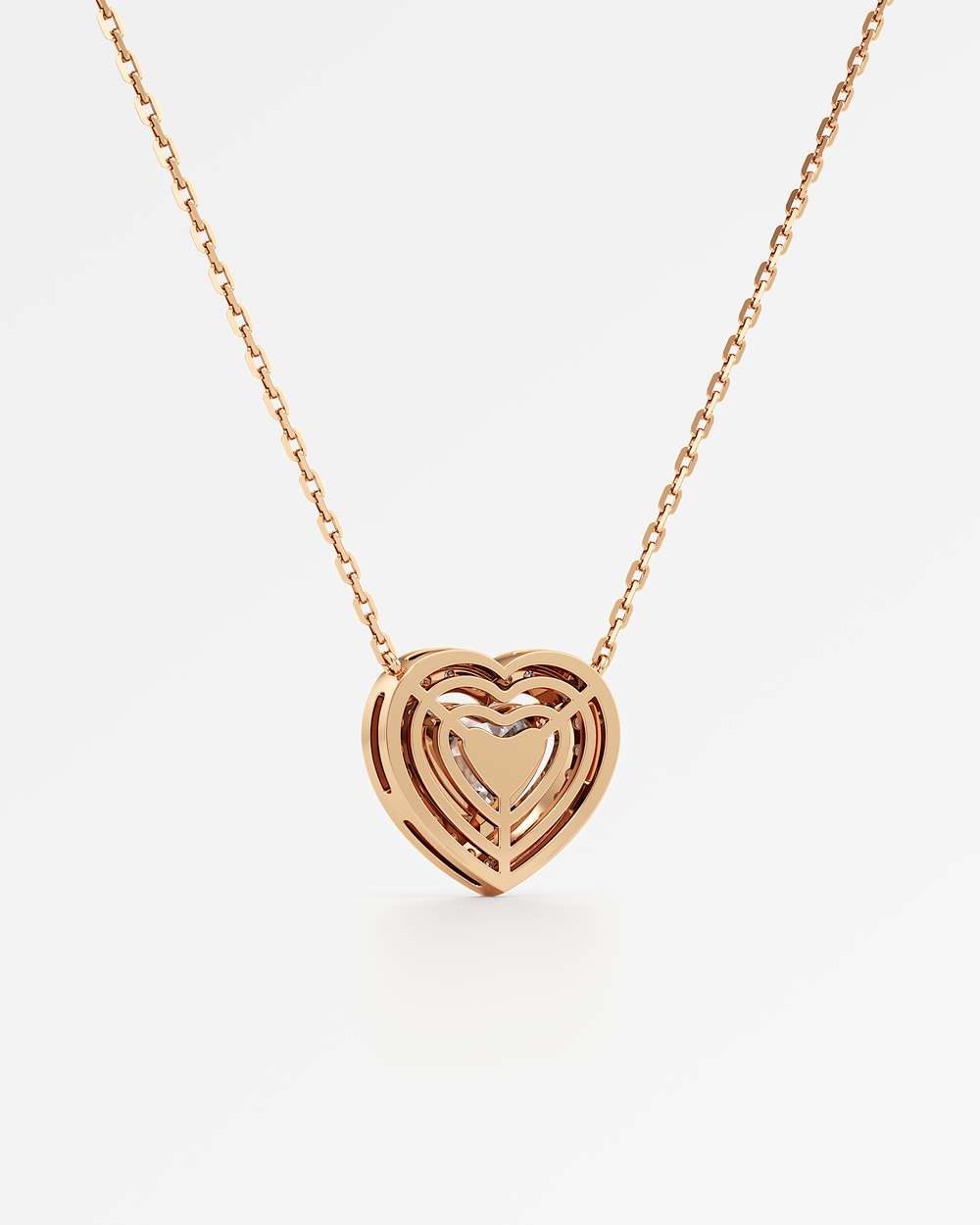 Celeste Diamond Halo Necklace