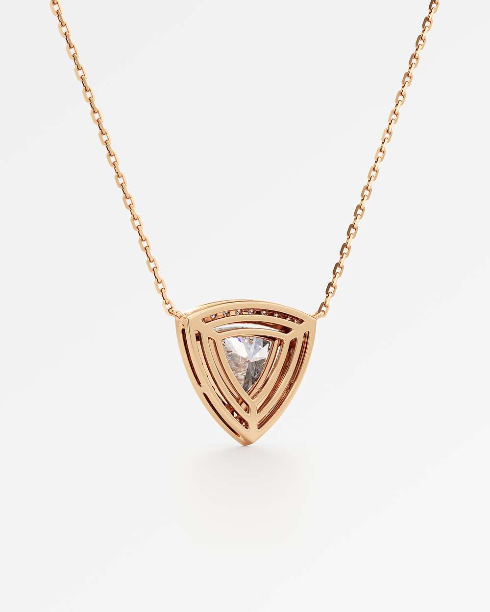 Celeste Diamond Halo Necklace