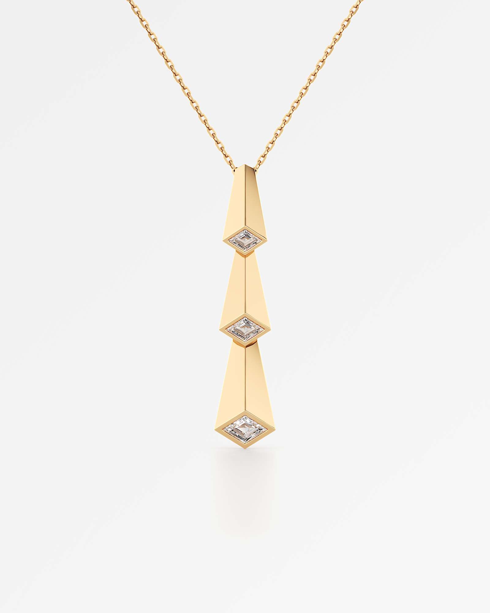 Trelis Diamond Pendant