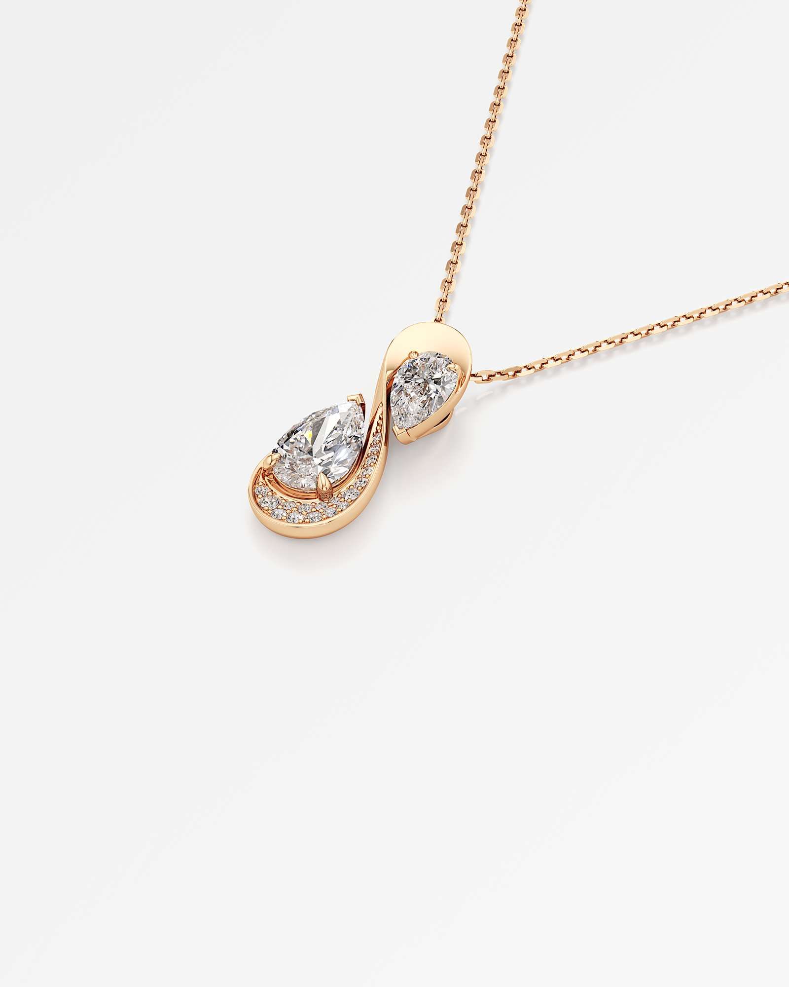 You Zephyr Diamond Pendant, in 14K Rose Gold (1.61 ctw)