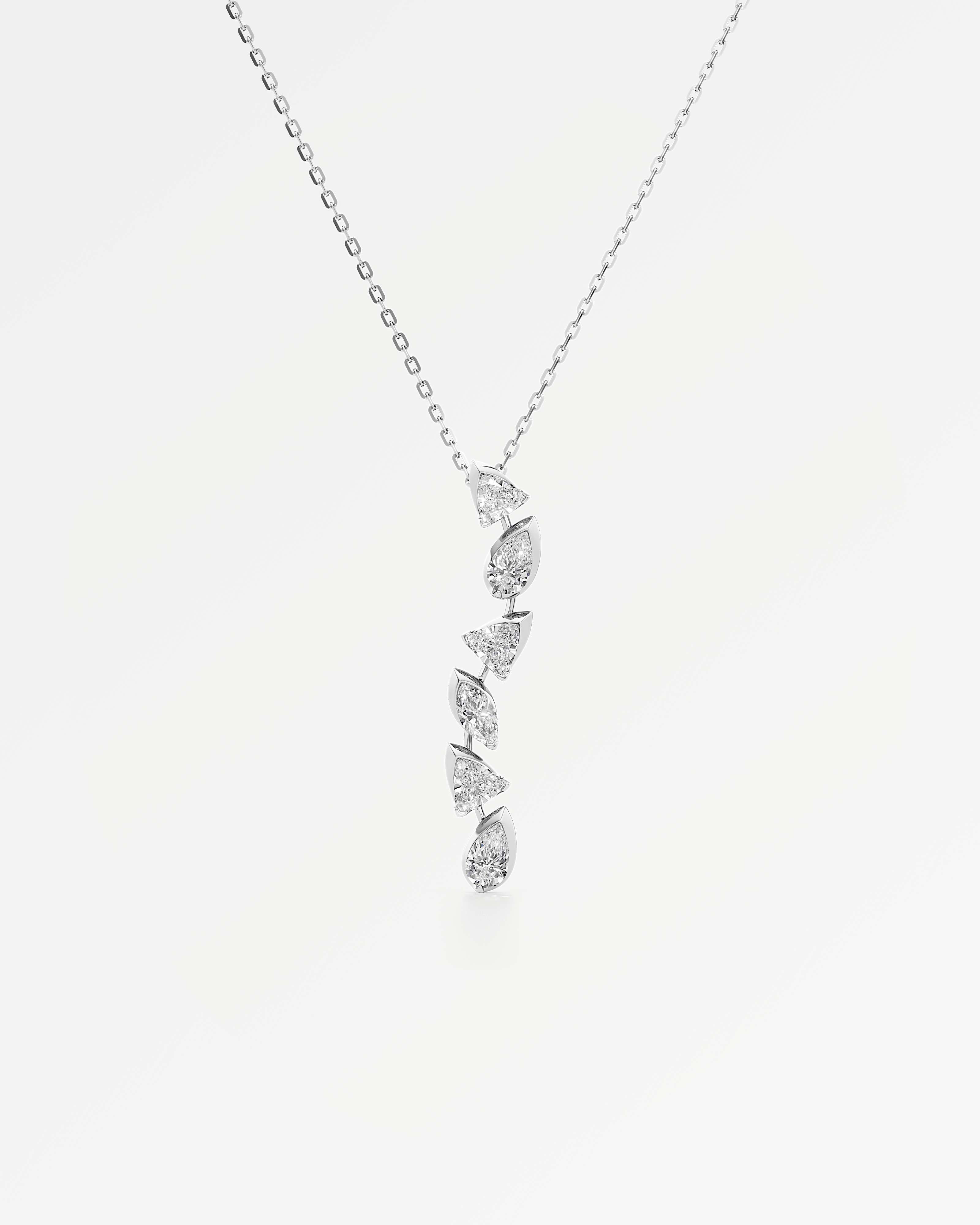 Pinnacle Vettaire Diamond Pendant, In 14K White Gold (1.42 ctw)