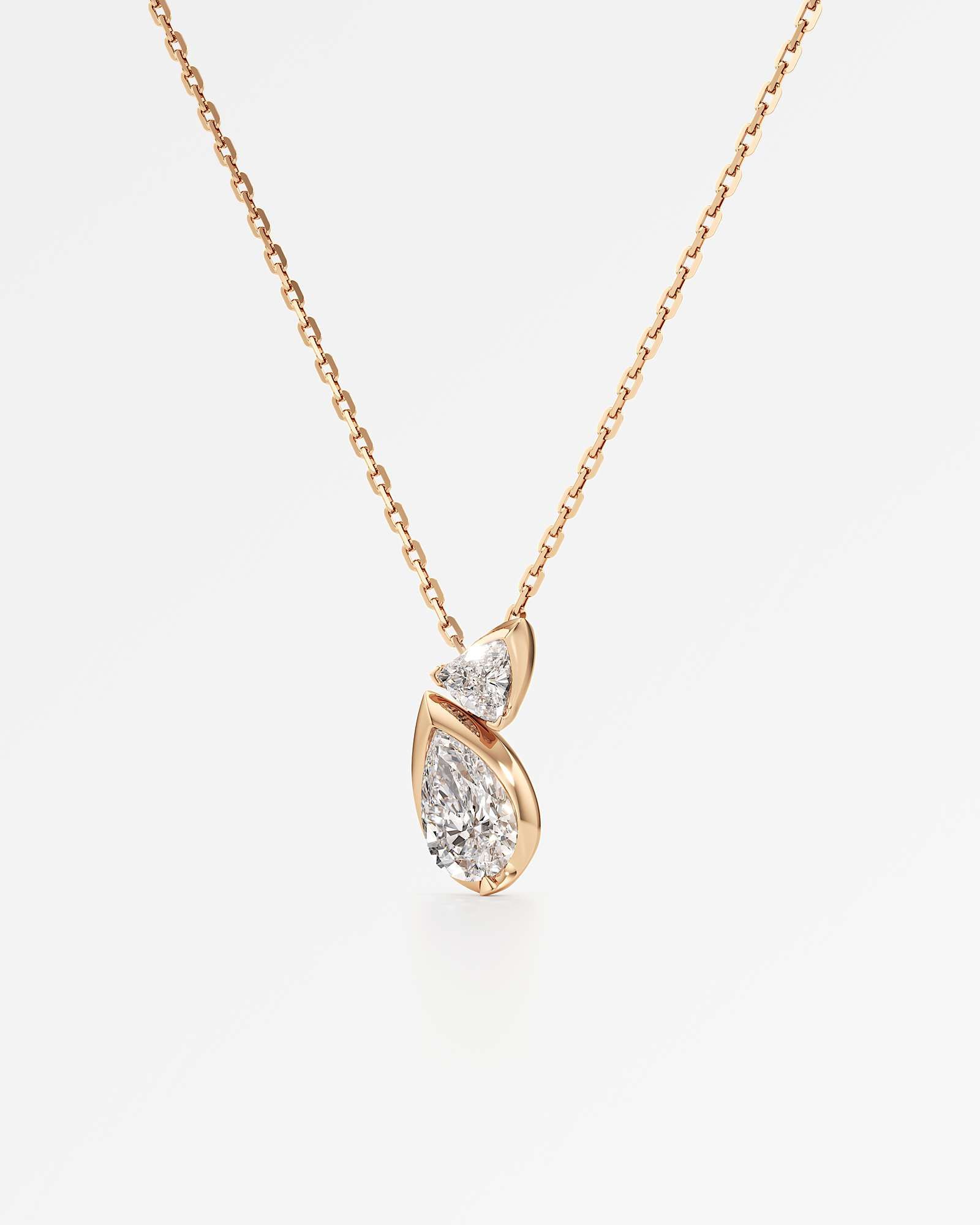 Pinnacle Levenne Diamond Pendant, In 14K Rose Gold (0.95 ctw)