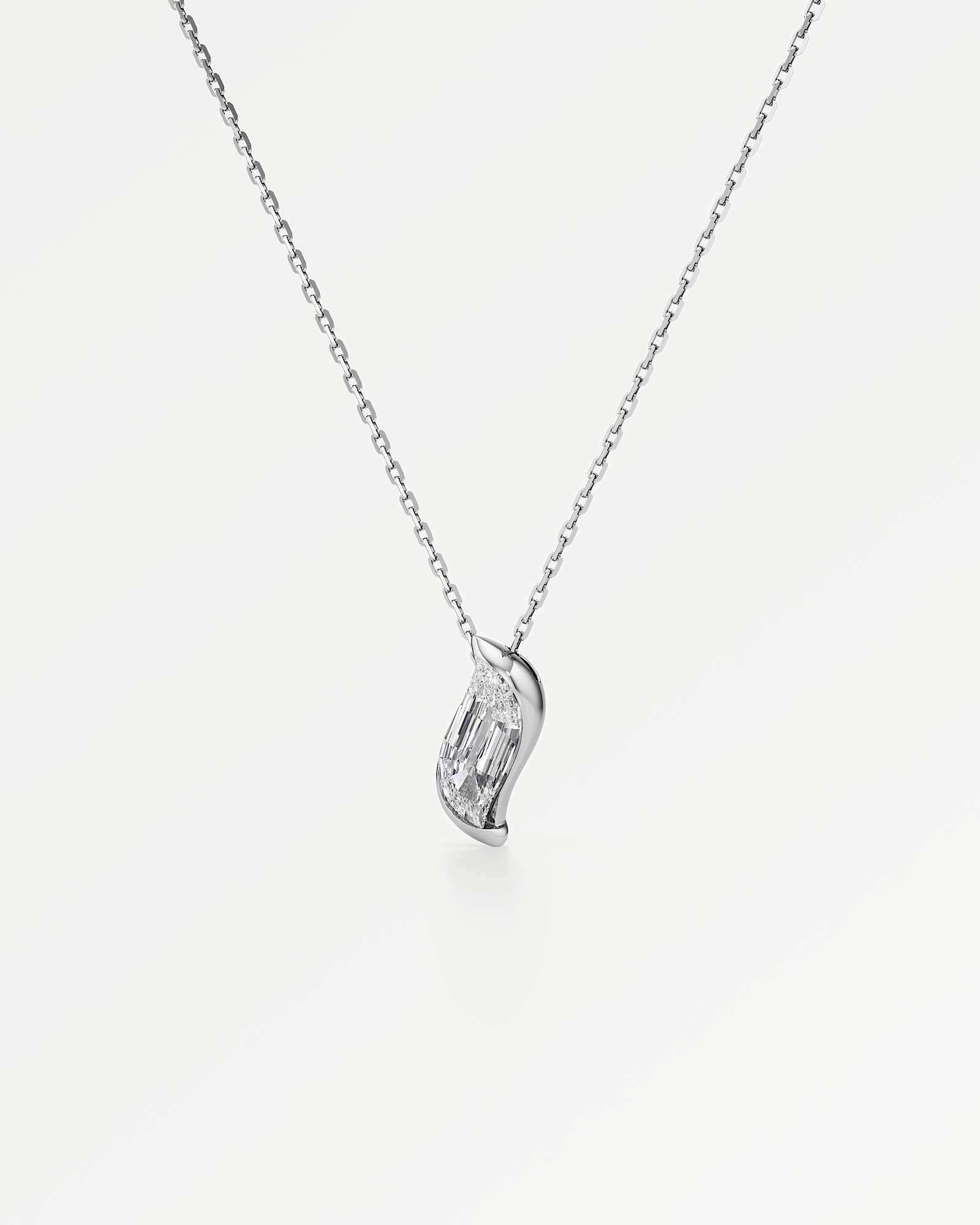 Glimmer Faléa Diamond Pendant, In 14K White Gold (2.00 ctw)