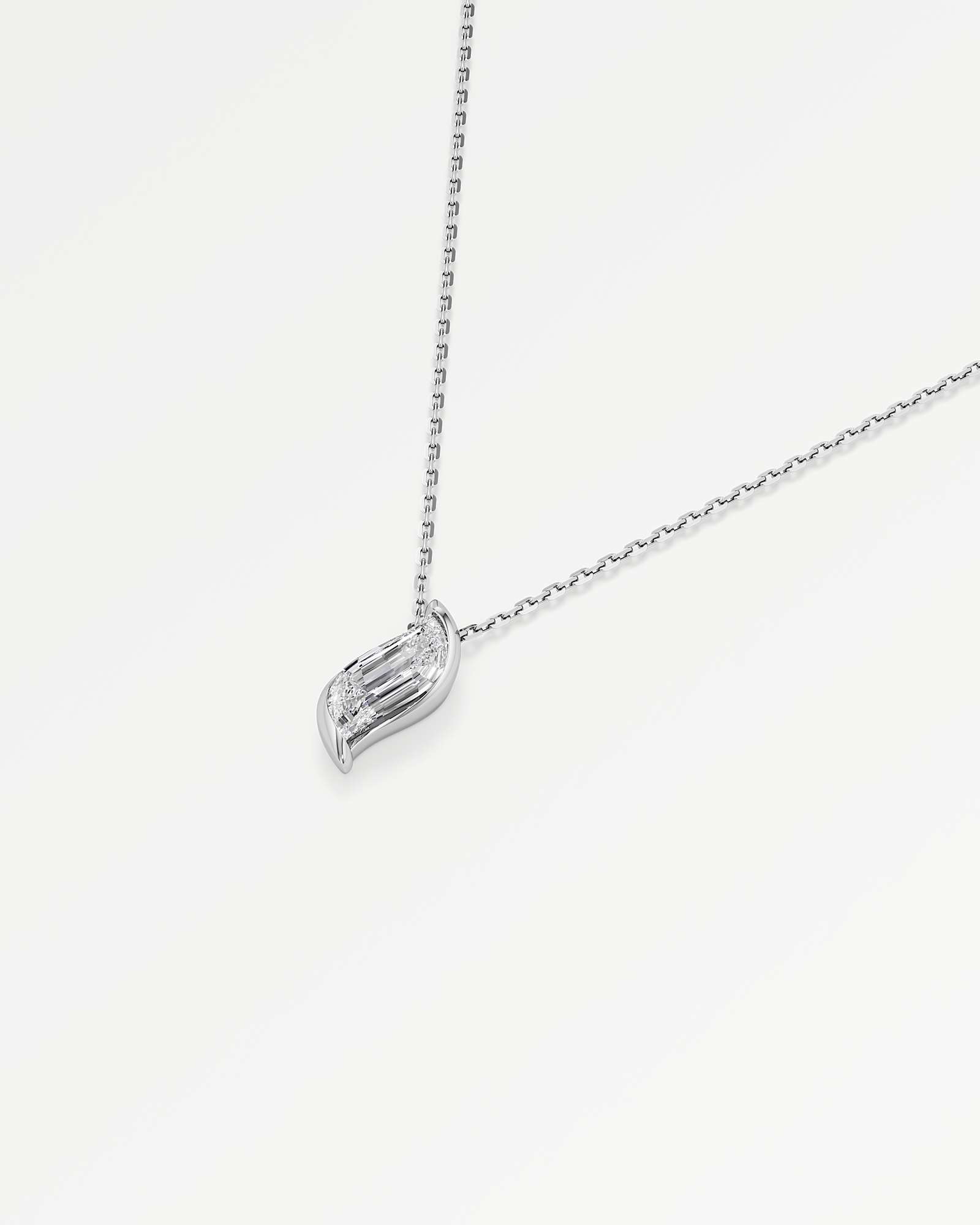 Glimmer Faléa Diamond Pendant, In 14K White Gold (2.00 ctw)