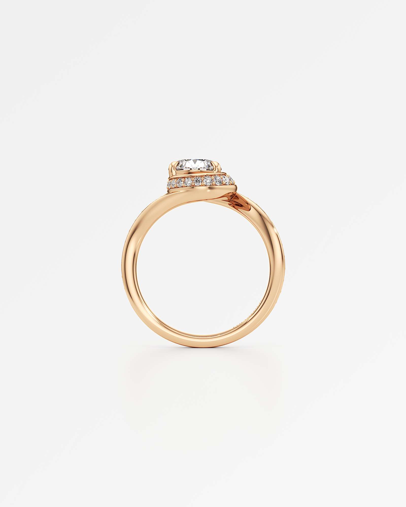 You Nautilus Diamond Engagement Ring, in 14K Rose Gold (1.96 ctw)