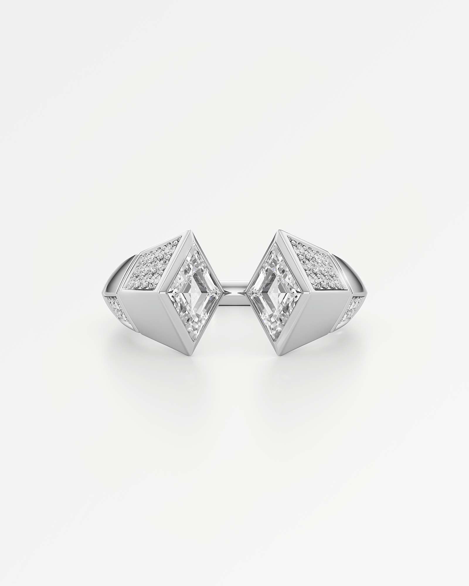 AM To Beyond Overture Diamond Ring, in 14K White Gold (1.09 ctw)