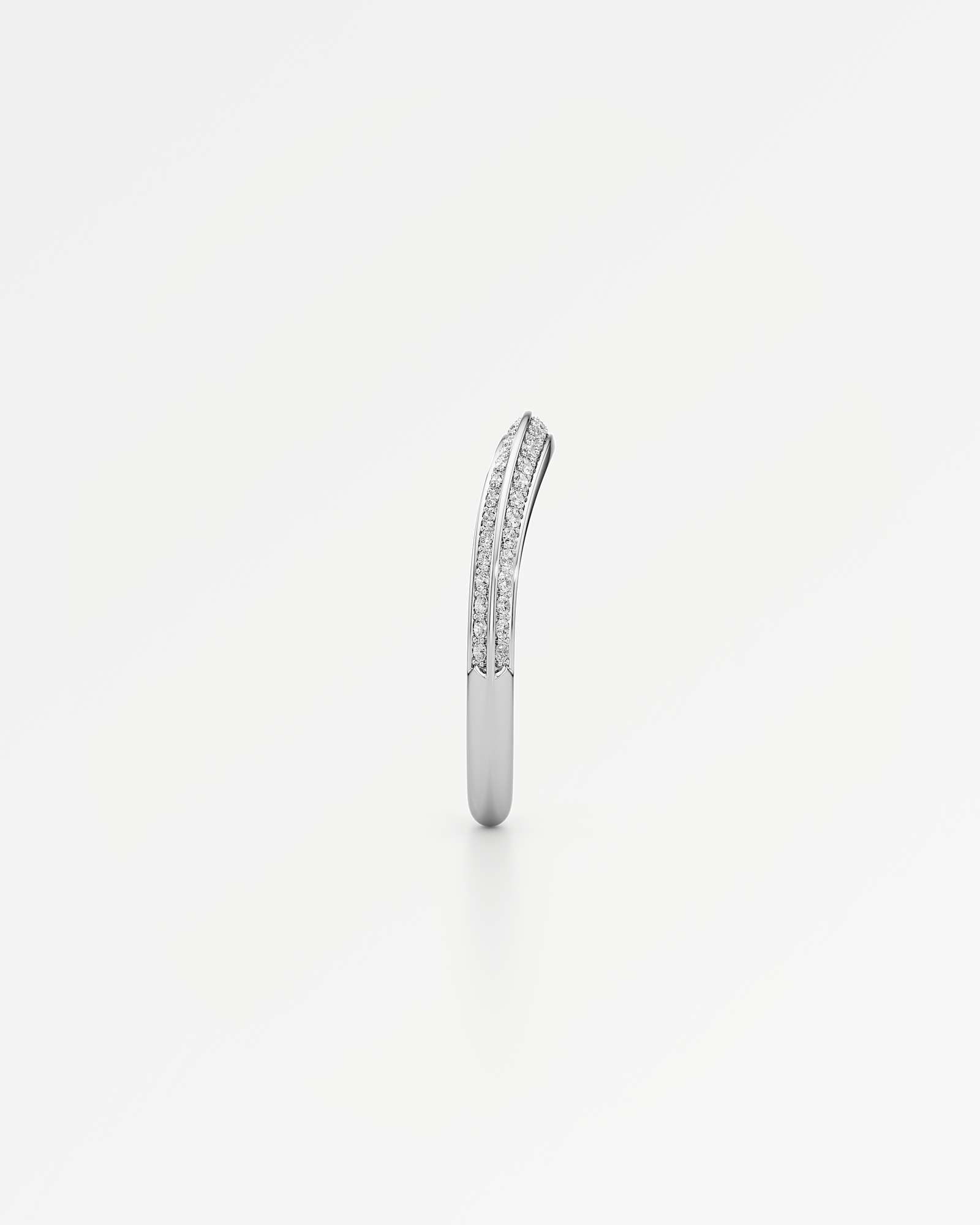 Velara Vérina Pavé Diamond Wedding Band, in 14K White Gold (0.27 ctw)