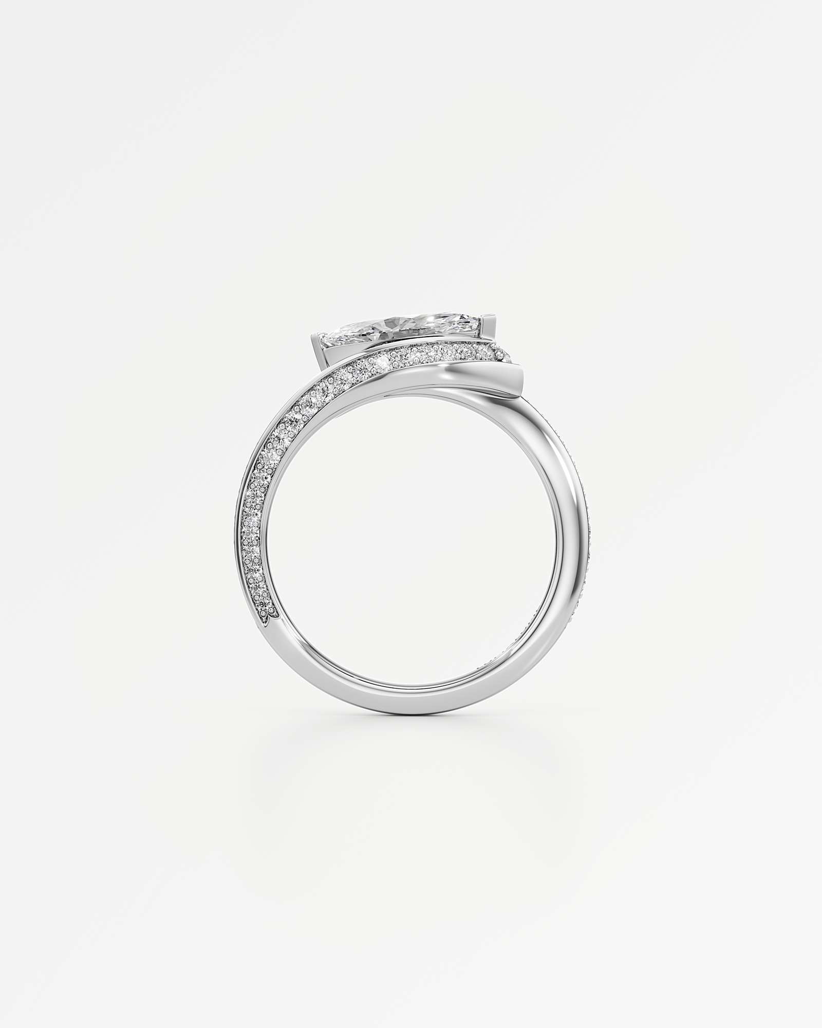 You Oracle Diamond Engagement Ring, In 14K White Gold (1.44 ctw)