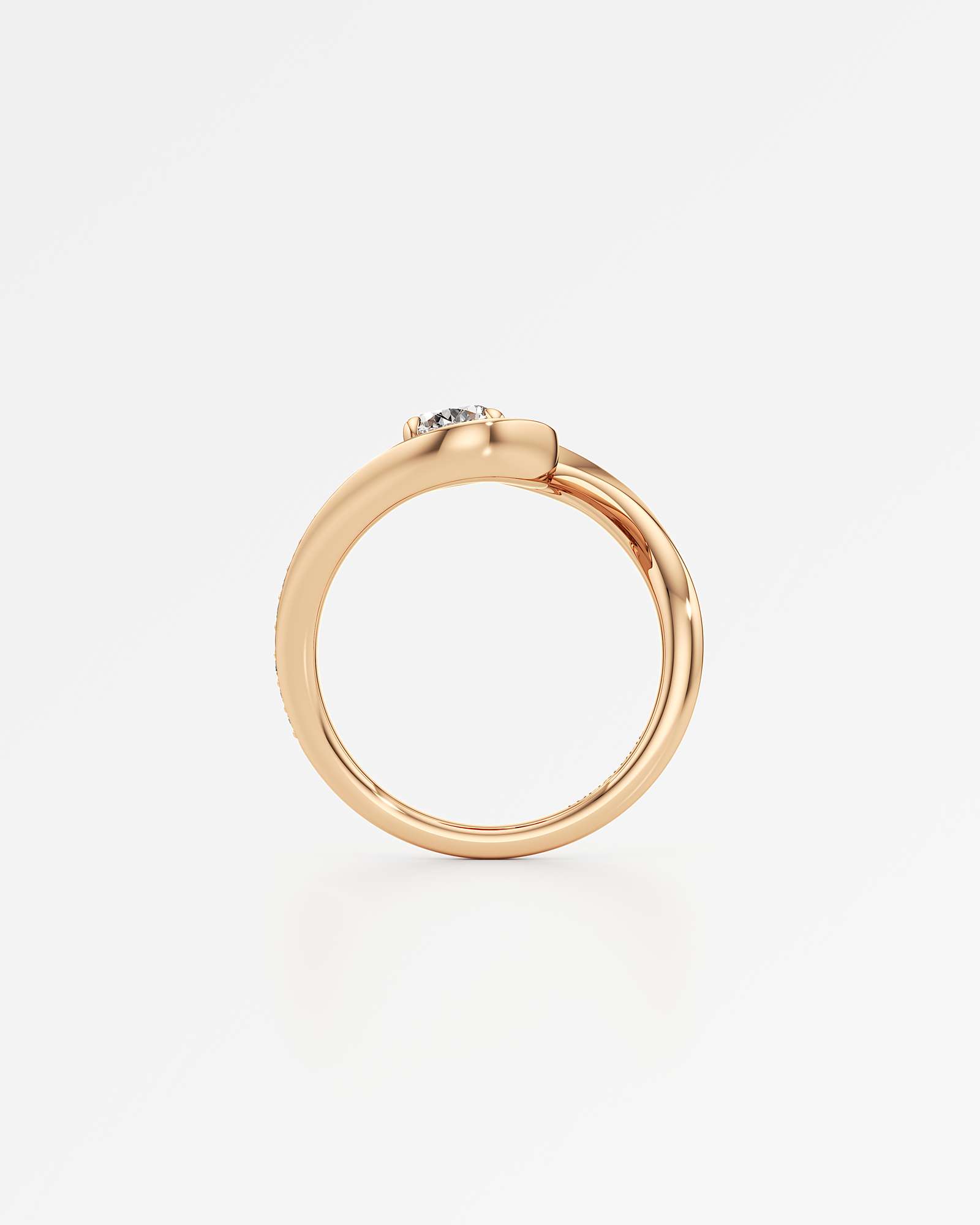 You Willow-Wisp Diamond Ring, in 14K Rose Gold (1.16 ctw)
