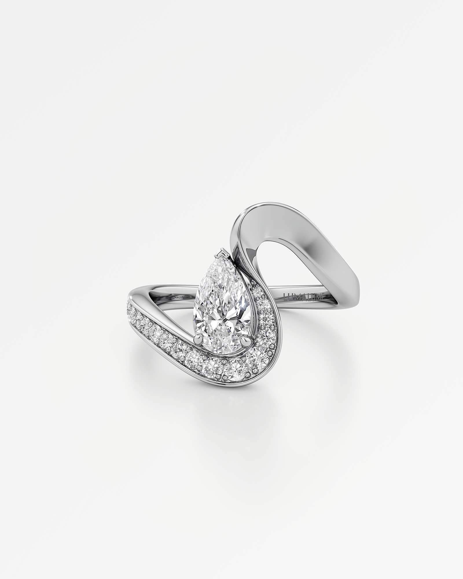 You Willow-Wisp Diamond Ring, in 14K White Gold (1.16 ctw)