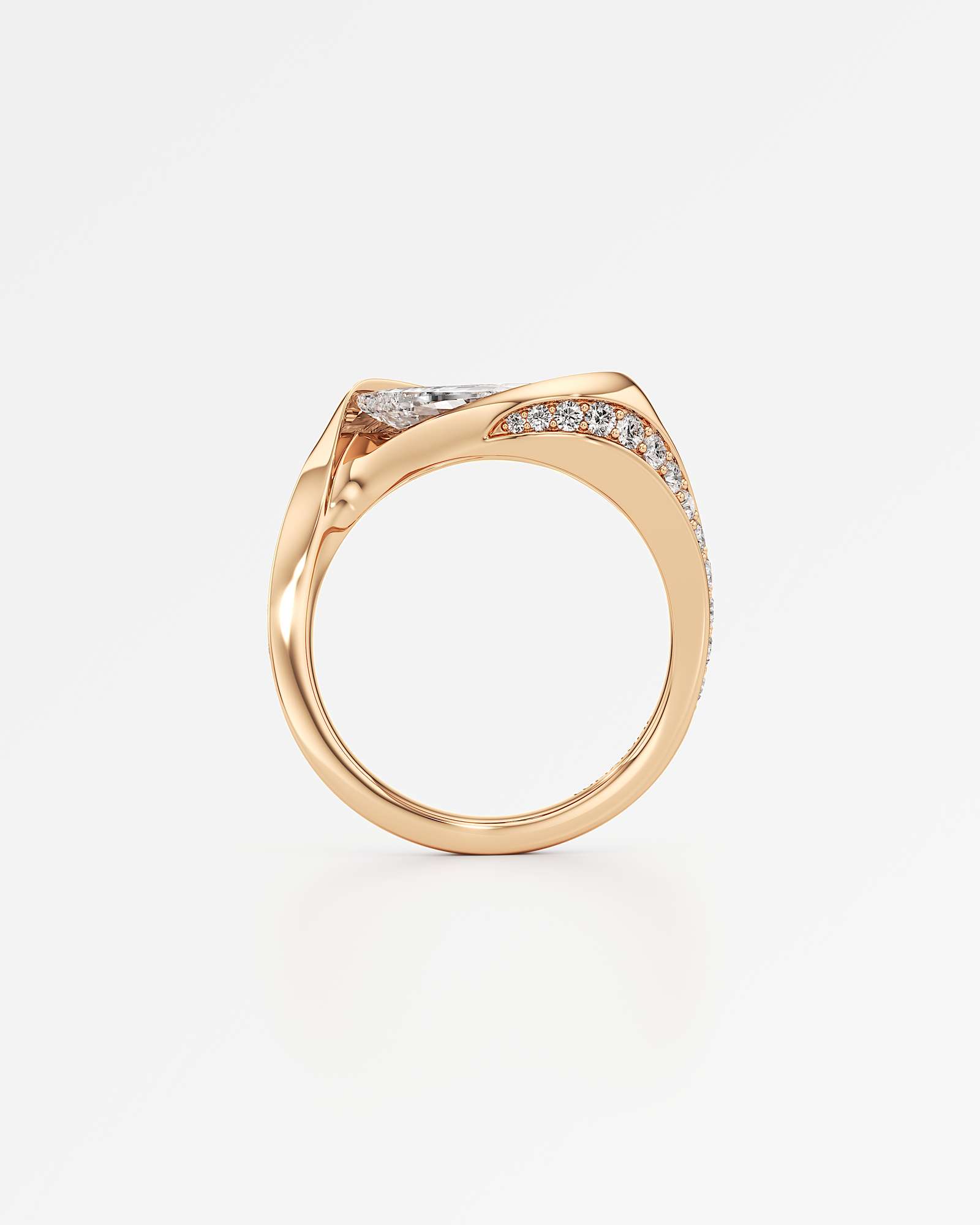 Glimmer Olena Diamond Ring, In 14K Rose Gold (2.48 ctw)