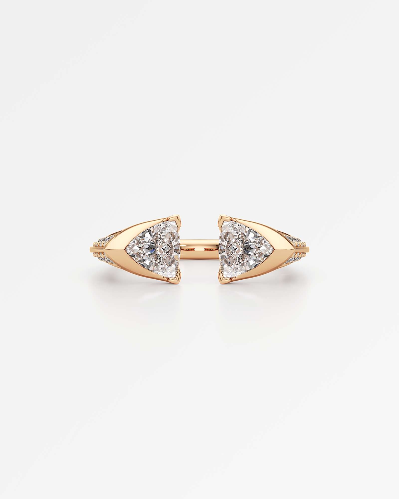 Pinnacle Skaro Diamond Ring, In 14K Rose Gold (1.20 ctw)