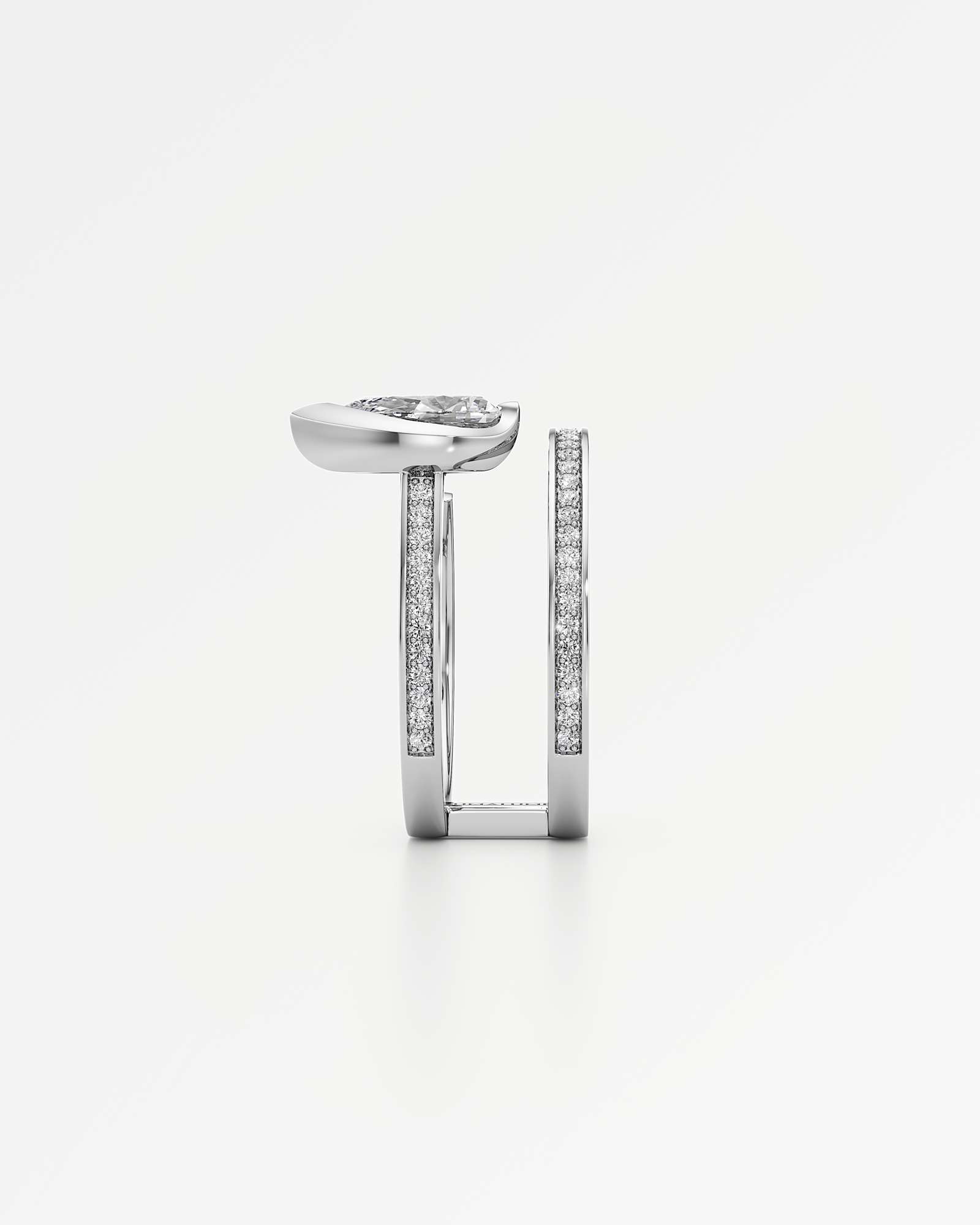 Pinnacle Apexis Diamond Ring, In 14K White Gold (1.80 ctw)