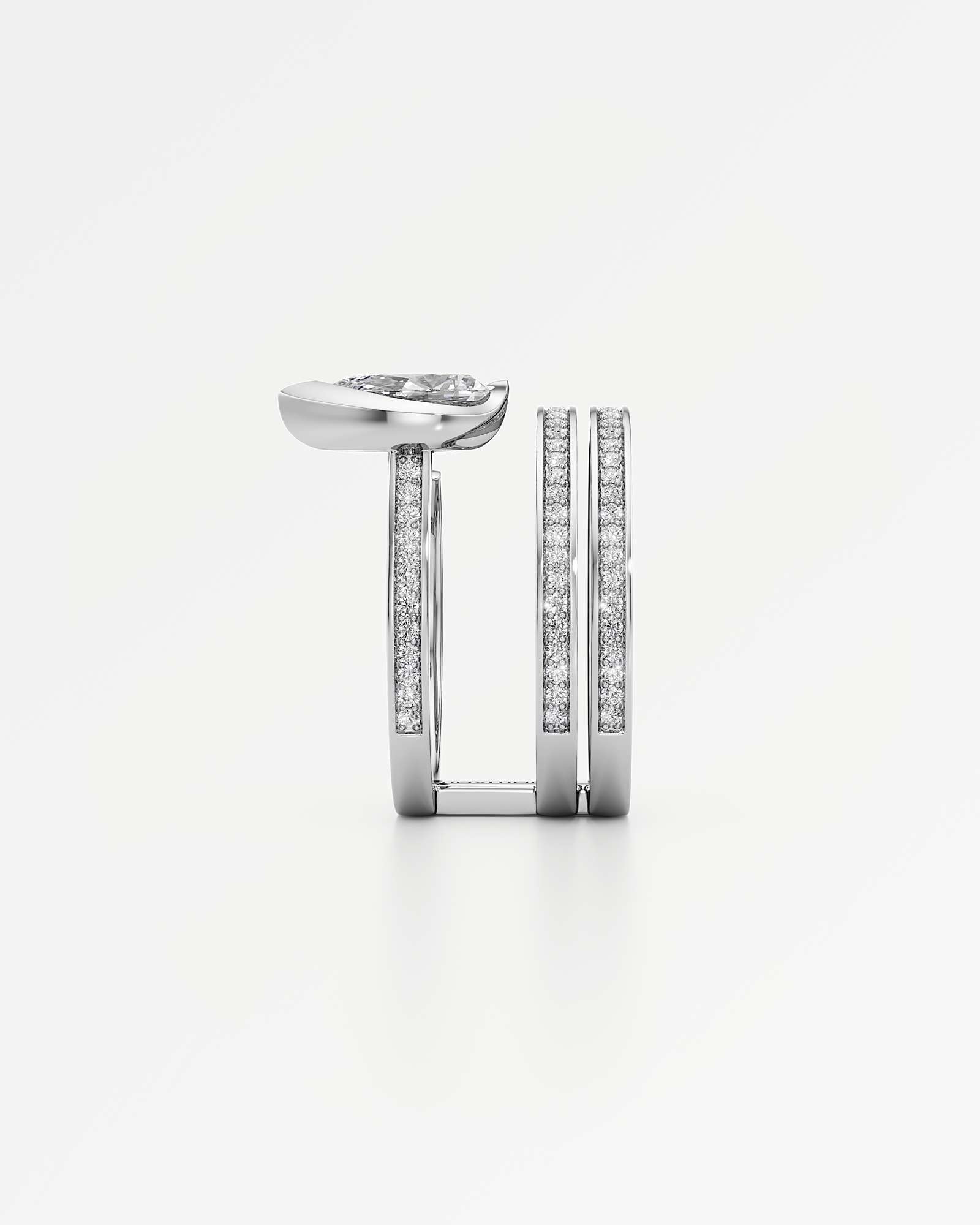 Pinnacle Apecia Diamond Ring, In 14K White Gold (1.20 ctw)