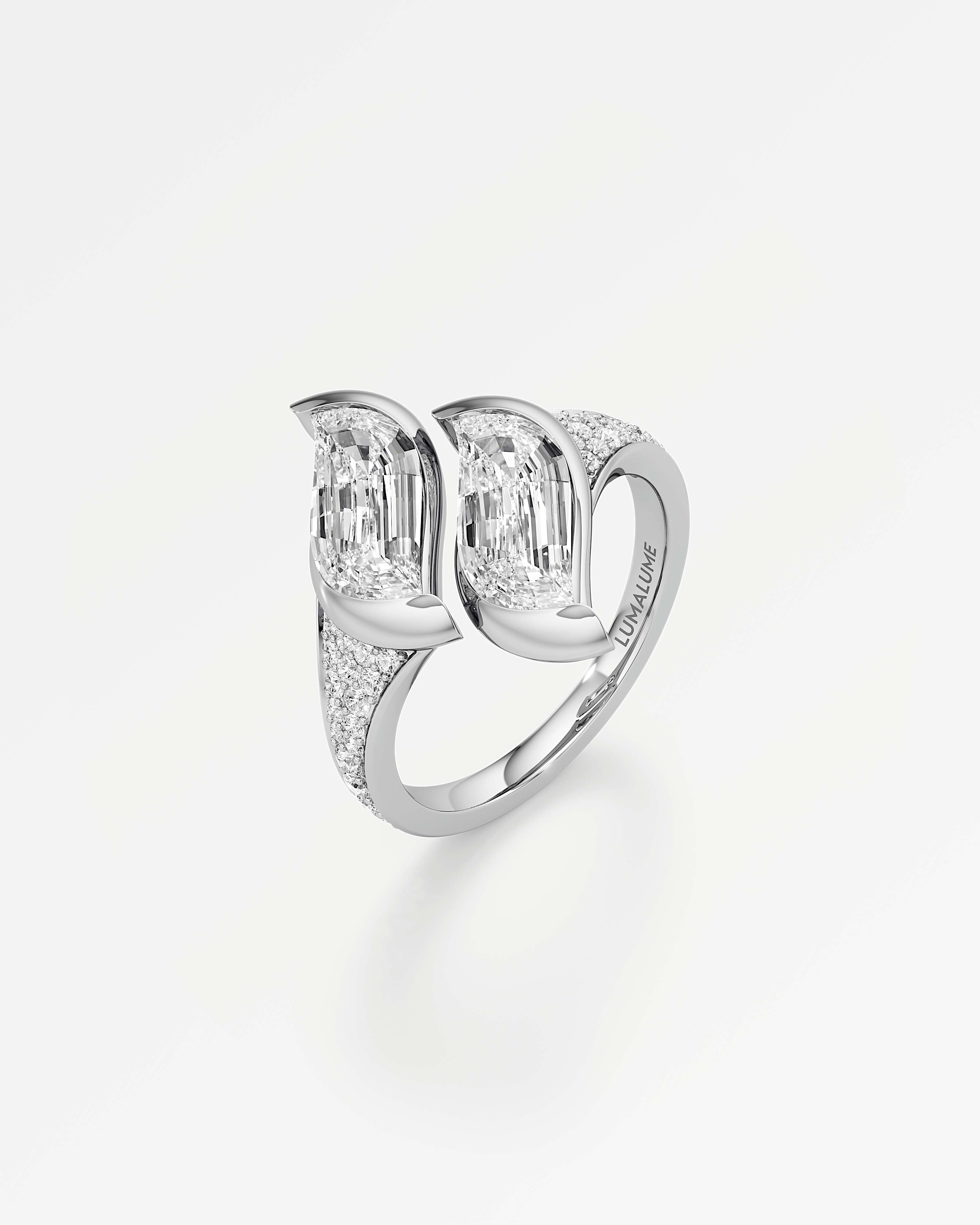 Glimmer Aquene Diamond Ring, In 14K White Gold (2.34 ctw)