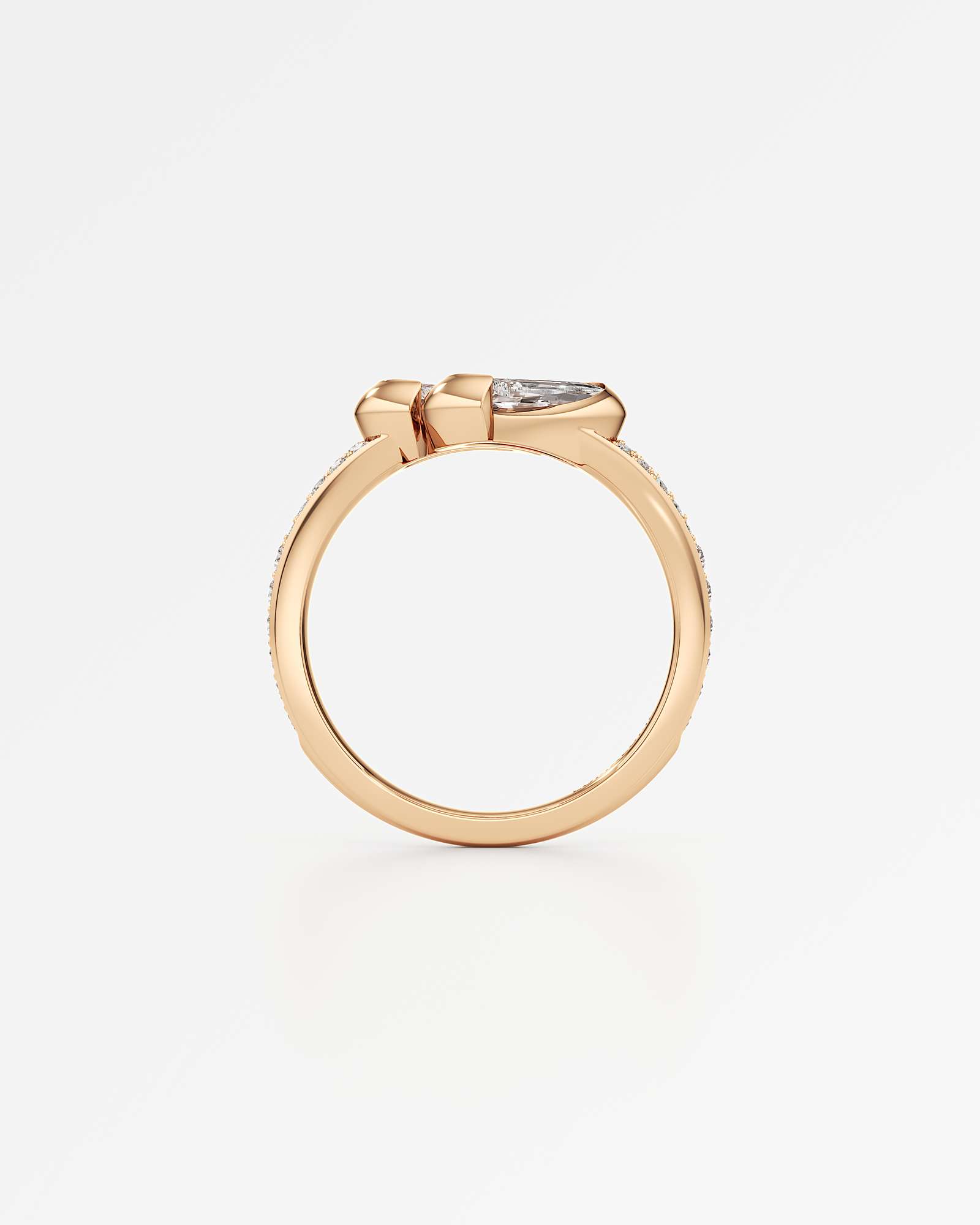 Glimmer Aquene Diamond Ring, In 14K Rose Gold (2.34 ctw)