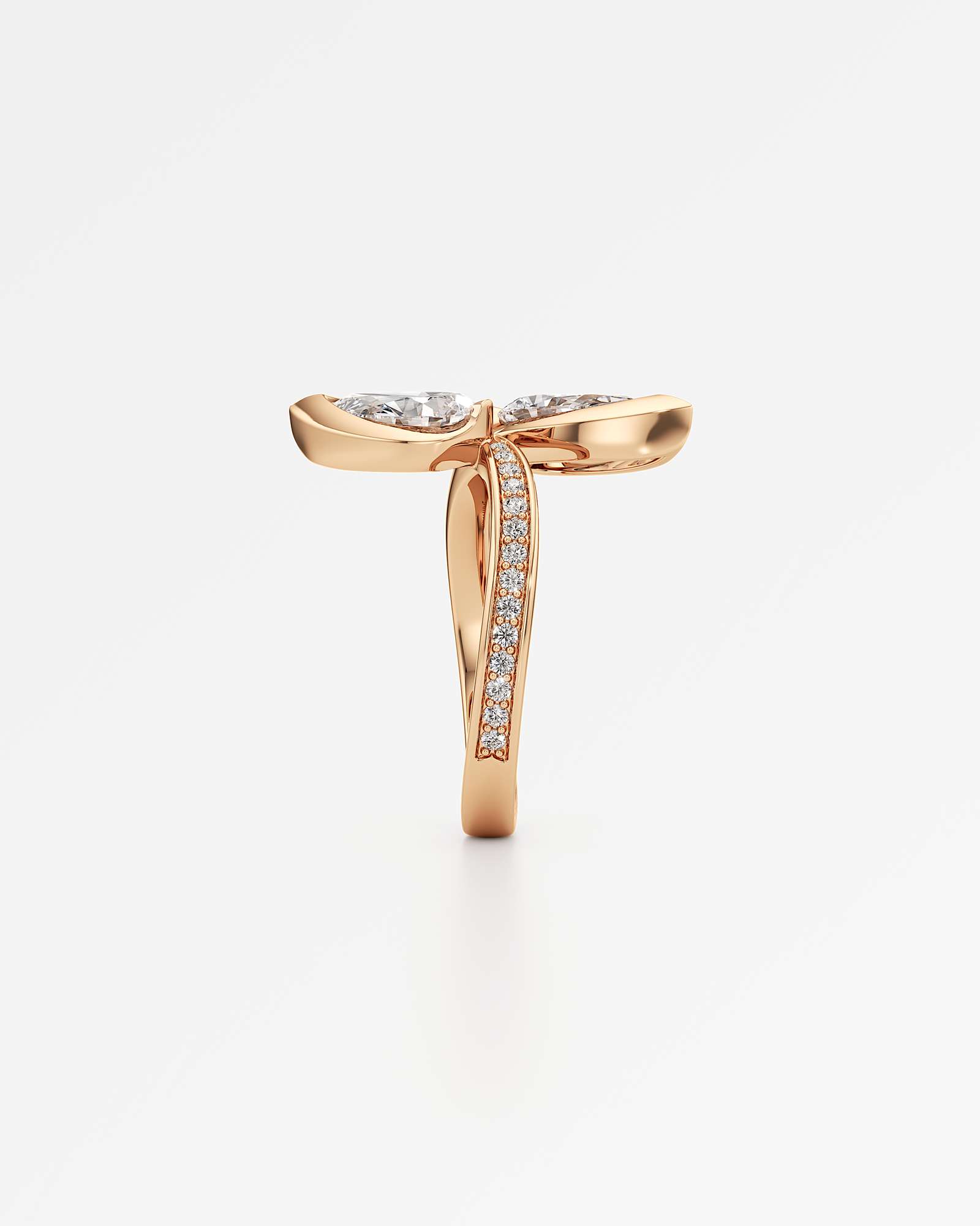 Pinnacle Serryn Diamond Ring, In 14K Rose Gold (1.80 ctw)
