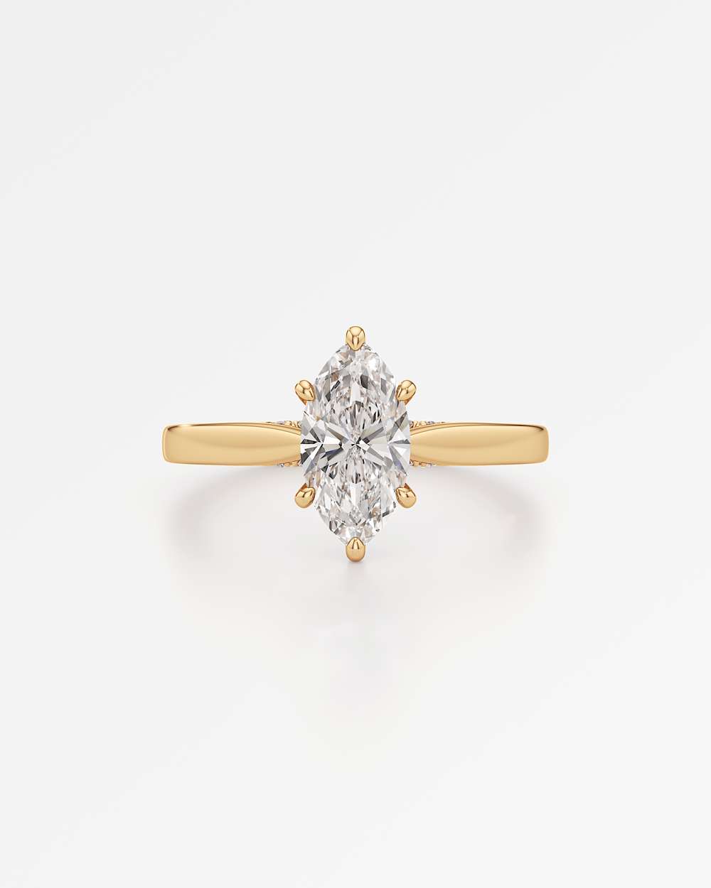 Eleanor Hidden Halo Diamond Engagement Ring