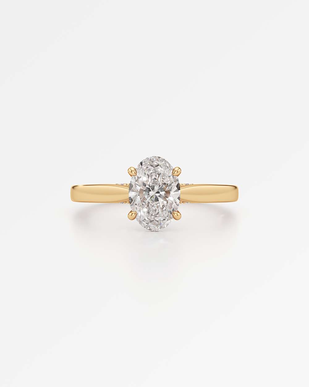 Eleanor Hidden Halo Diamond Engagement Ring