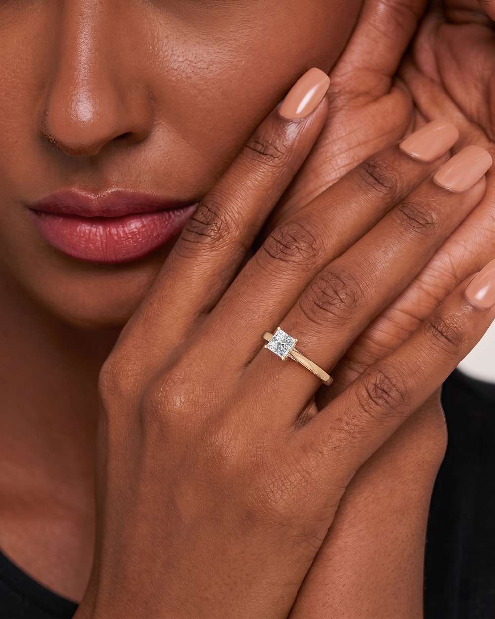 Eleanor Hidden Halo Diamond Engagement Ring