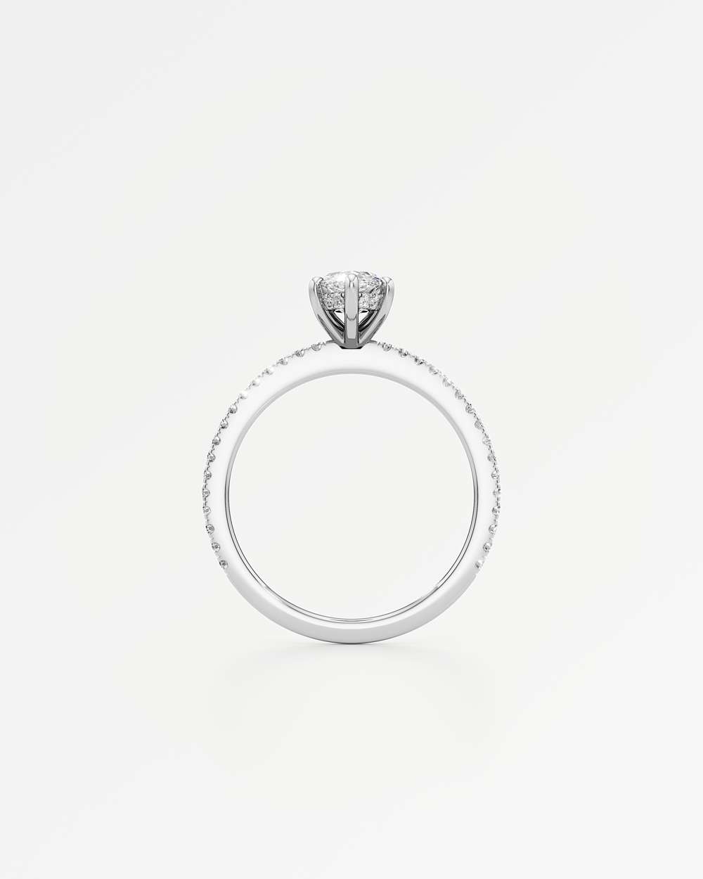 Elsa Hidden Halo Diamond Engagement Ring