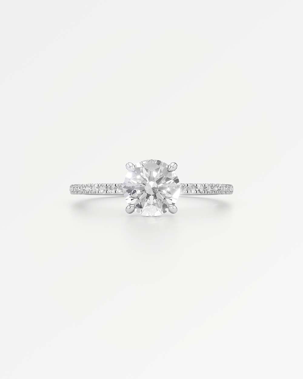 Elsa Hidden Halo Diamond Engagement Ring