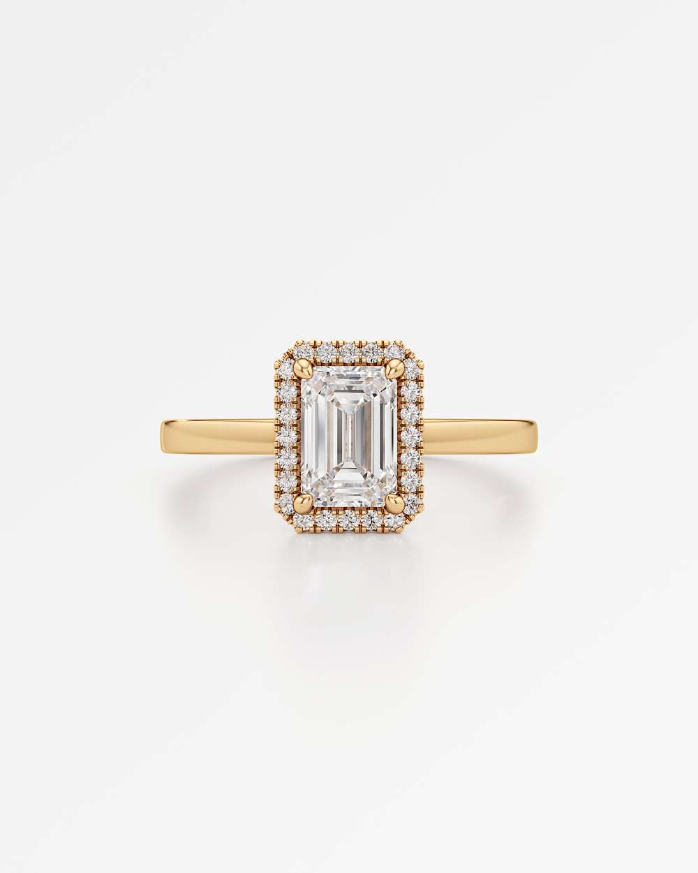 Elin Halo Diamond Engagement Ring