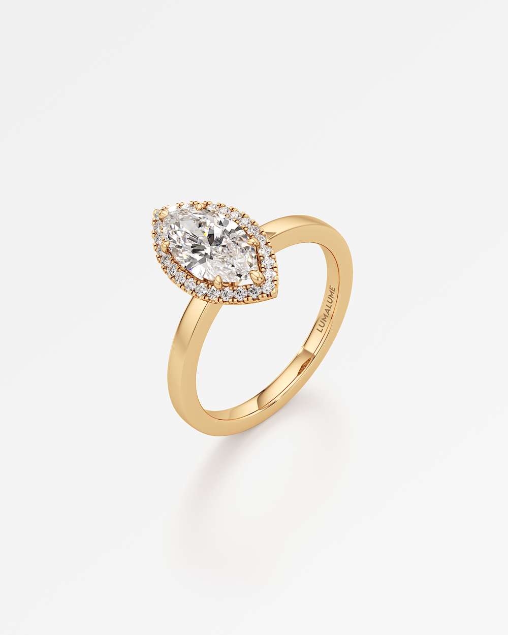 Elin Halo Diamond Engagement Ring