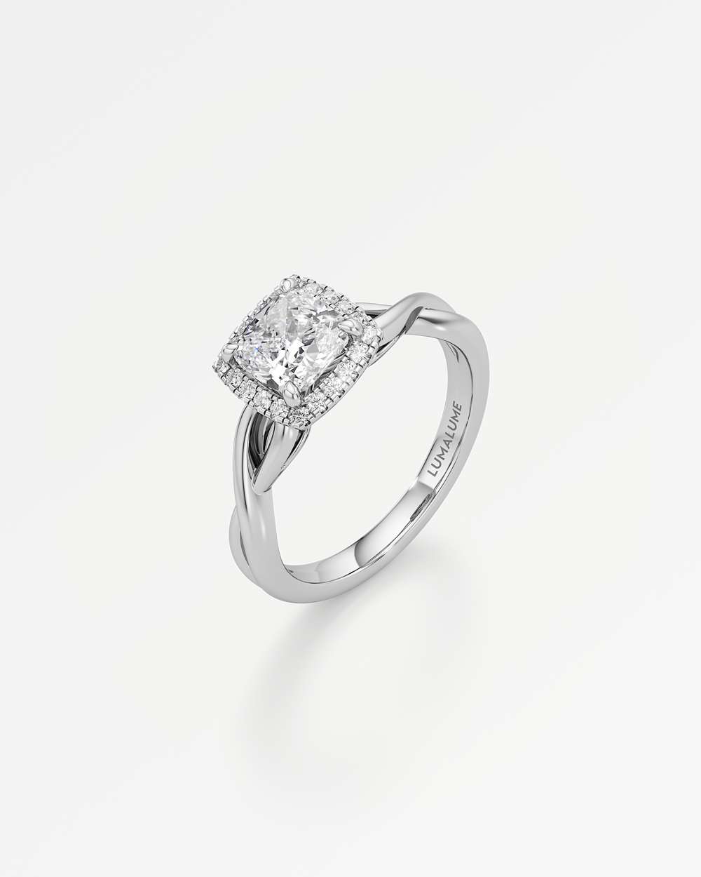 Amelia Halo Diamond Engagement Ring