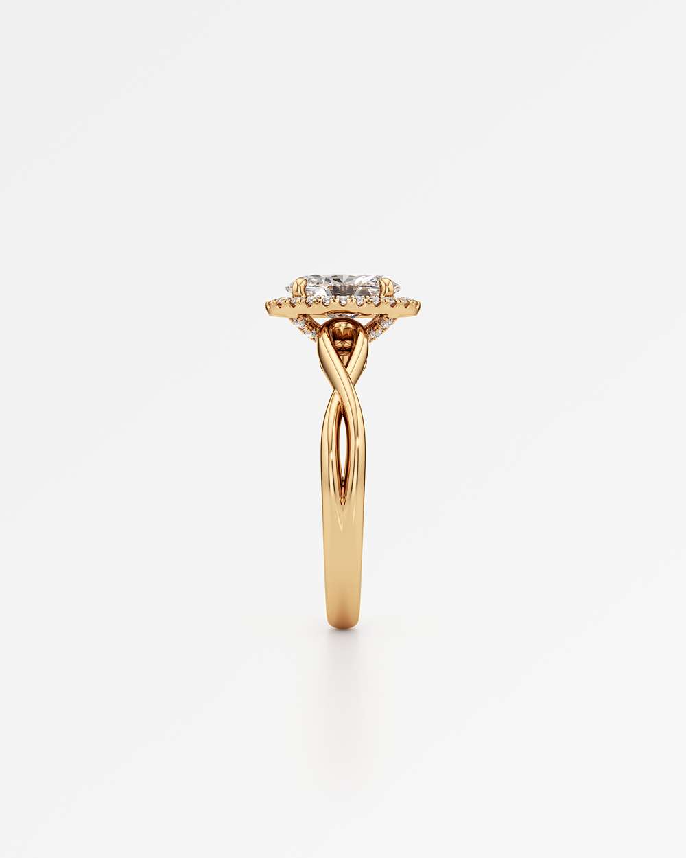 Amelia Halo Diamond Engagement Ring