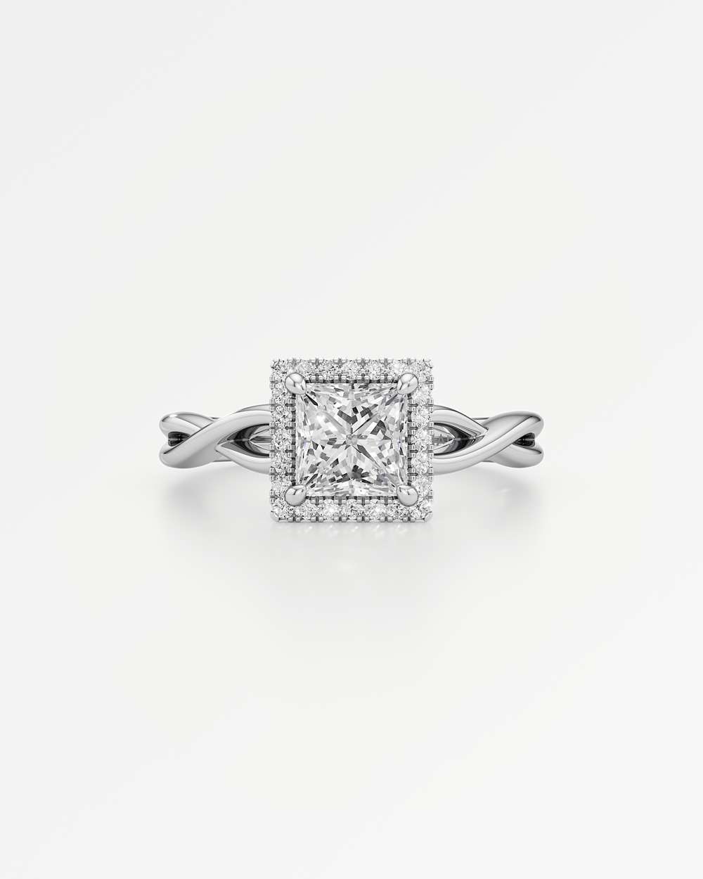 Amelia Halo Diamond Engagement Ring