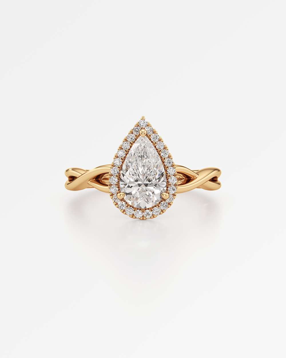 Amelia Halo Diamond Engagement Ring