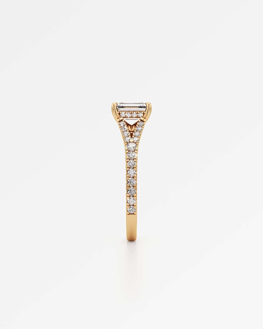 Marisol Hidden Halo Diamond Engagement Ring