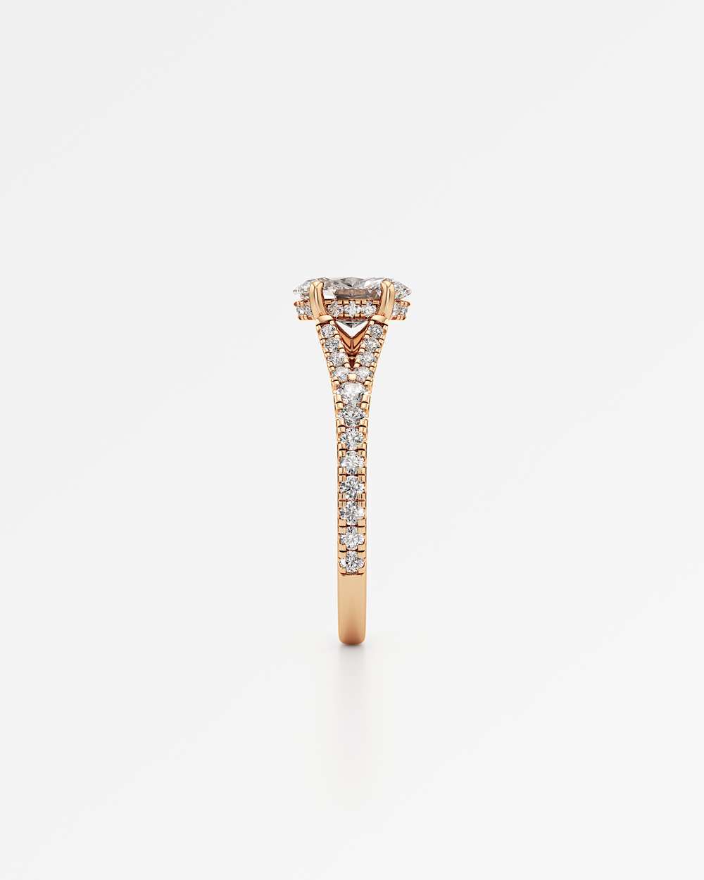 Marisol Hidden Halo Diamond Engagement Ring