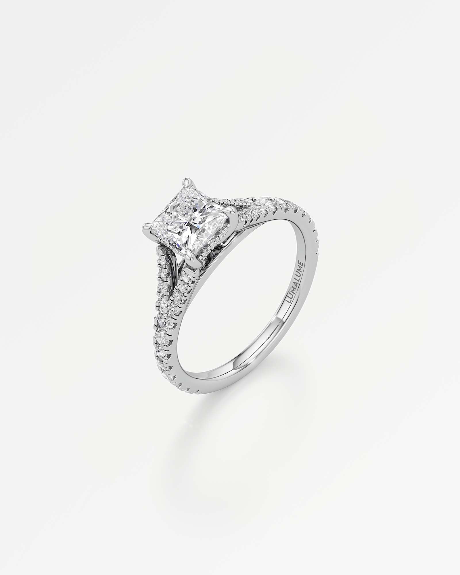 Marisol Hidden Halo Diamond Engagement Ring