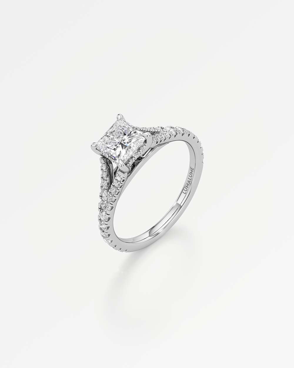 Marisol Hidden Halo Diamond Engagement Ring