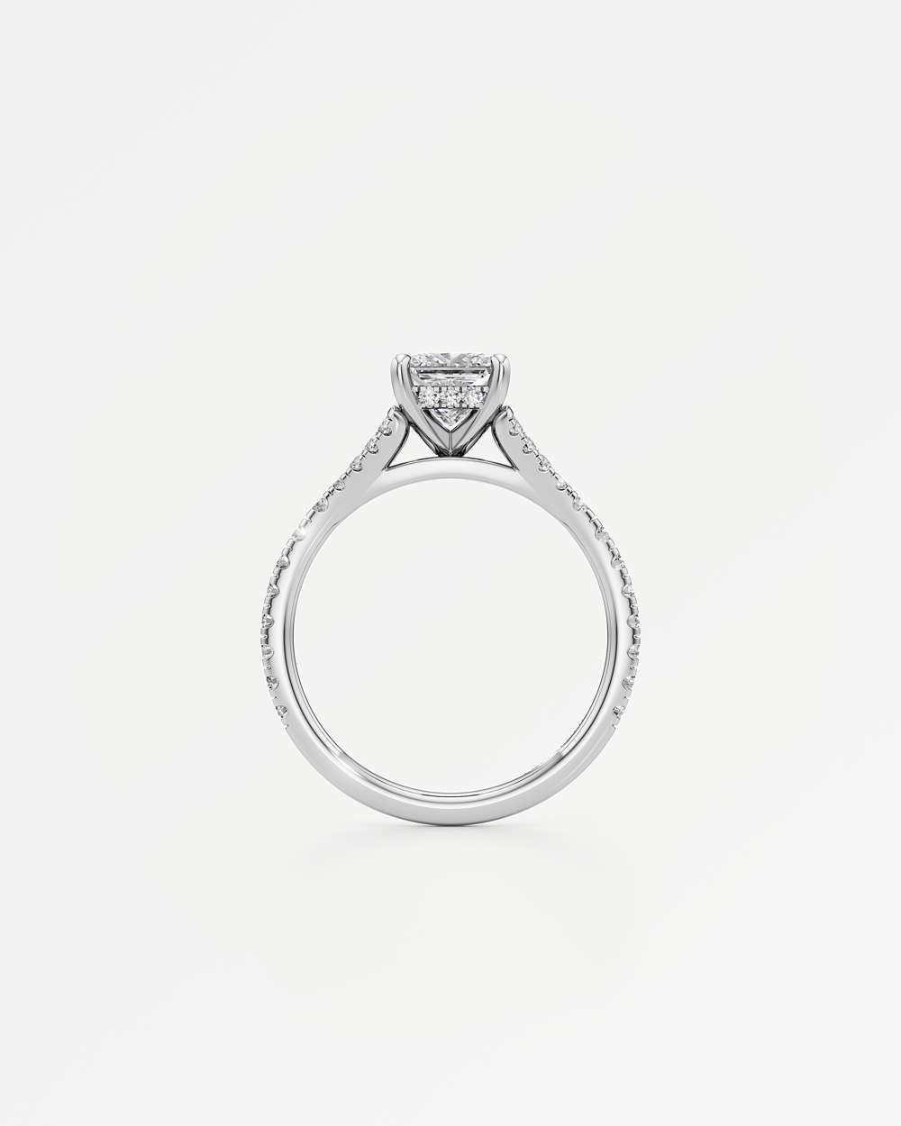 Marisol Hidden Halo Diamond Engagement Ring