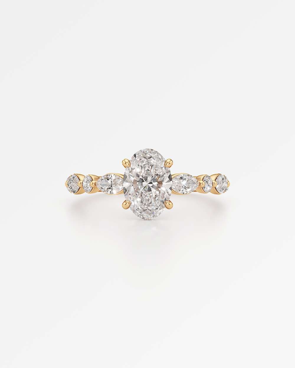 Zolaine Hidden Halo Diamond Engagement Ring